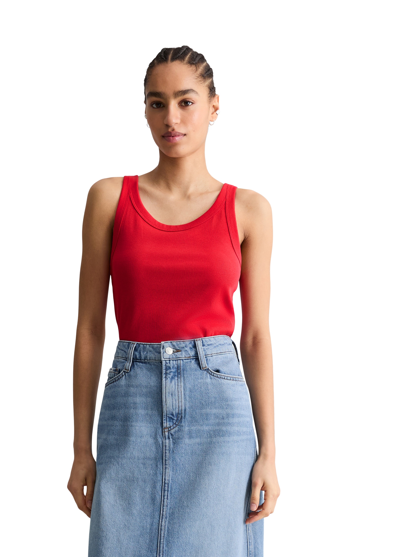 Image of Marc OPolo DENIM Tanktop slim fit aus Bio-Baumwoll-Stretchjersey