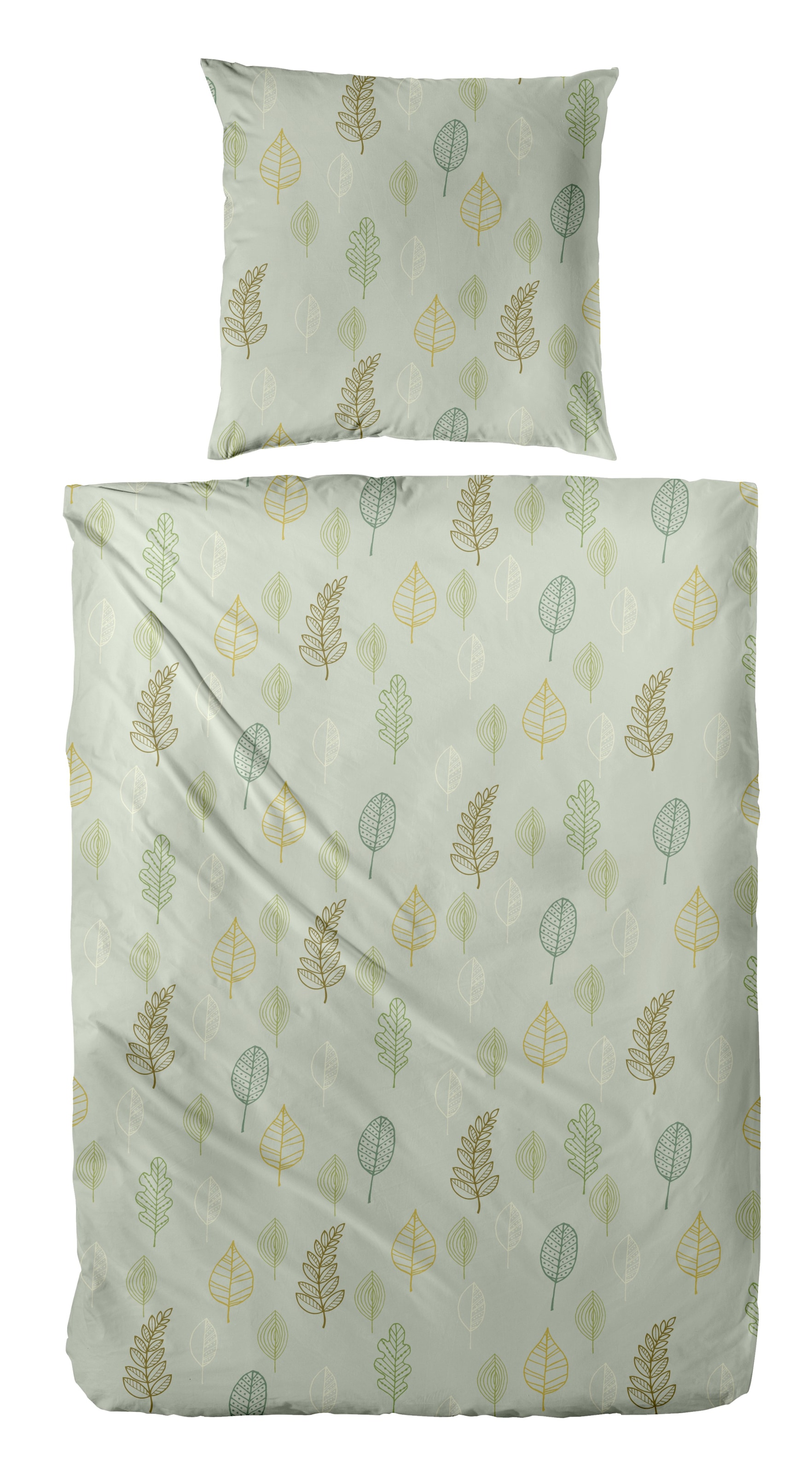Primera Bettwäsche »Biber-Bettwäsche Autum Leaf« 2 Stk. mit floralen Motiven