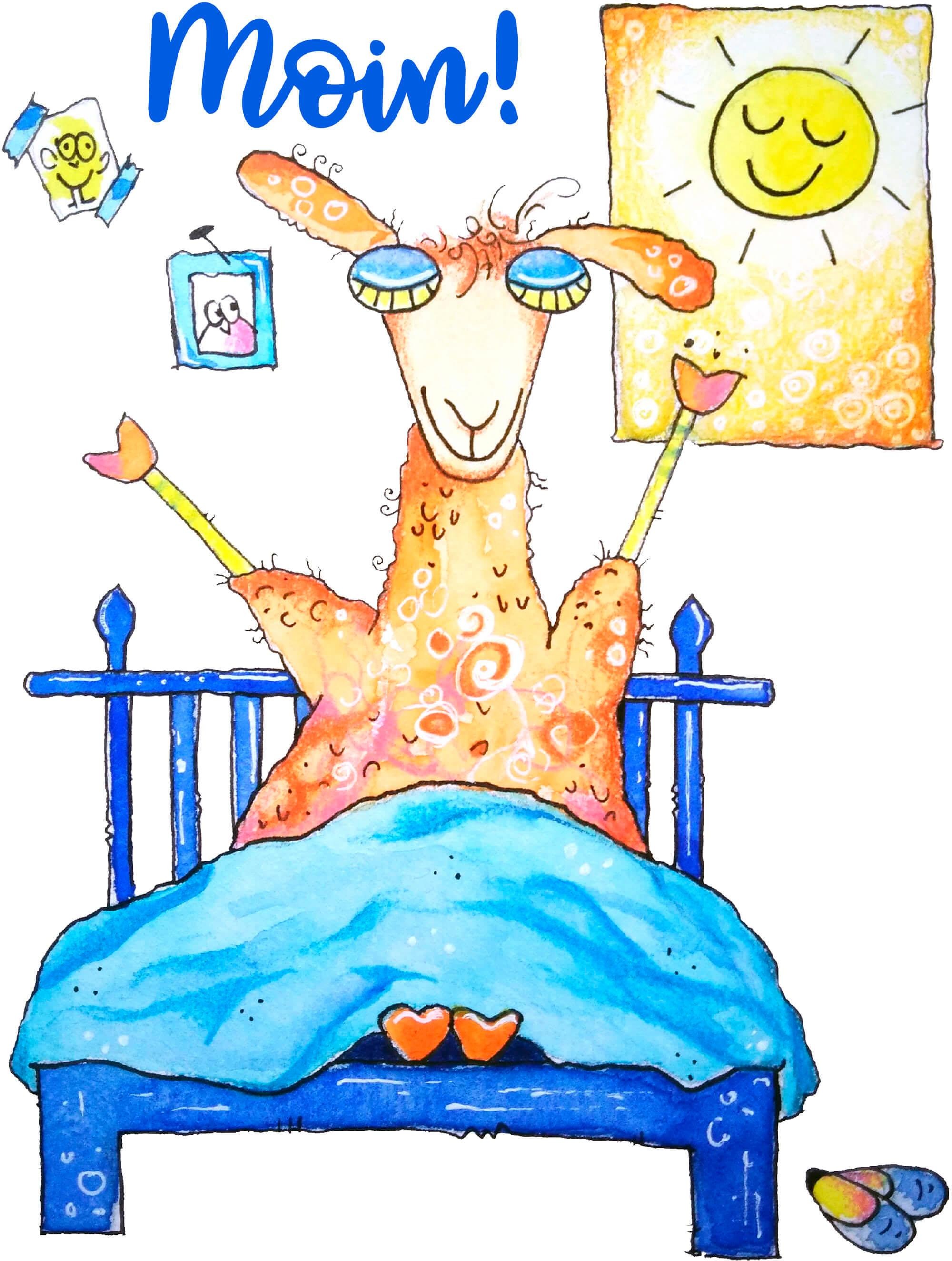 Image of Wall-Art Wandtattoo »Guten Morgen Lama« bei Ackermann Versand Schweiz