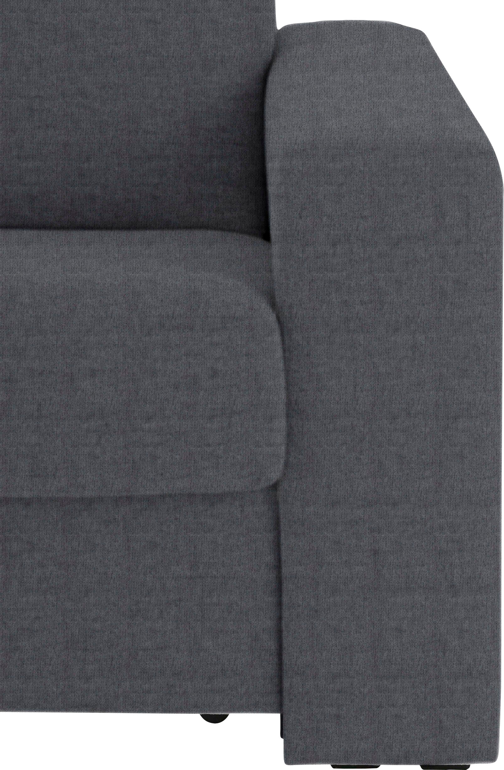 Home affaire Ecksofa »Roma "M" Matratzenhöhe 14 cm, Dauerschlaffunktion, mit Unterfederung,«, Liegemasse ca 143x198 cm, L-Form