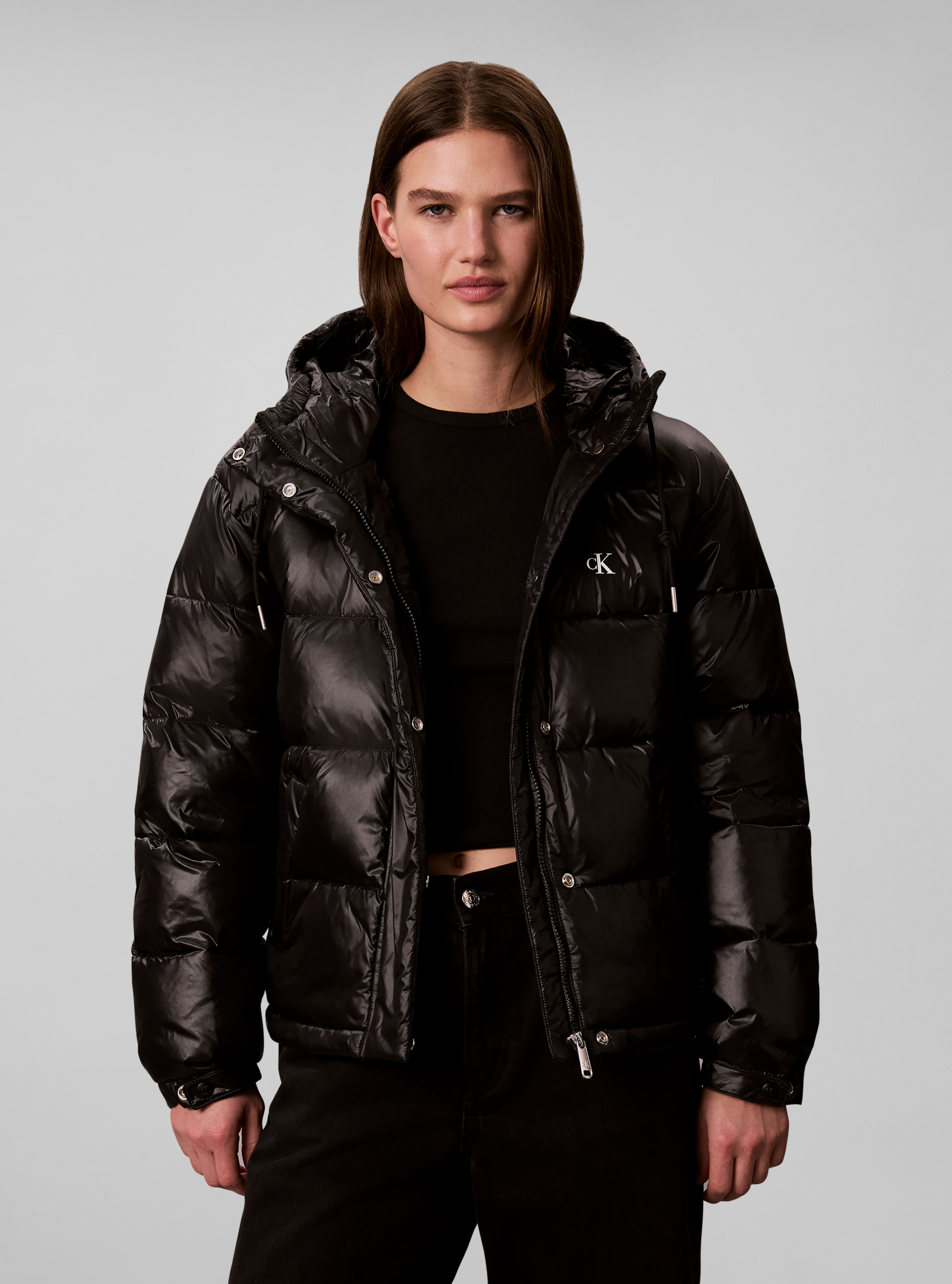 Image of Calvin Klein Steppjacke "SHINE CLASSIC PUFFER" mit Kapuze Regular fit mit Kapuze