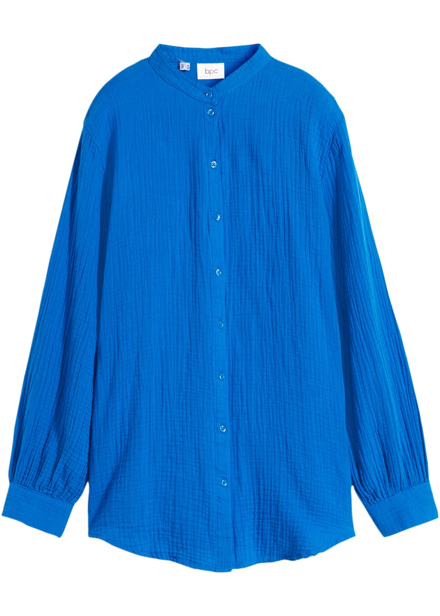 bonprix Langarmbluse »Musselin-Longbluse aus Baumwolle« Musselin-Longbluse aus Baumwolle