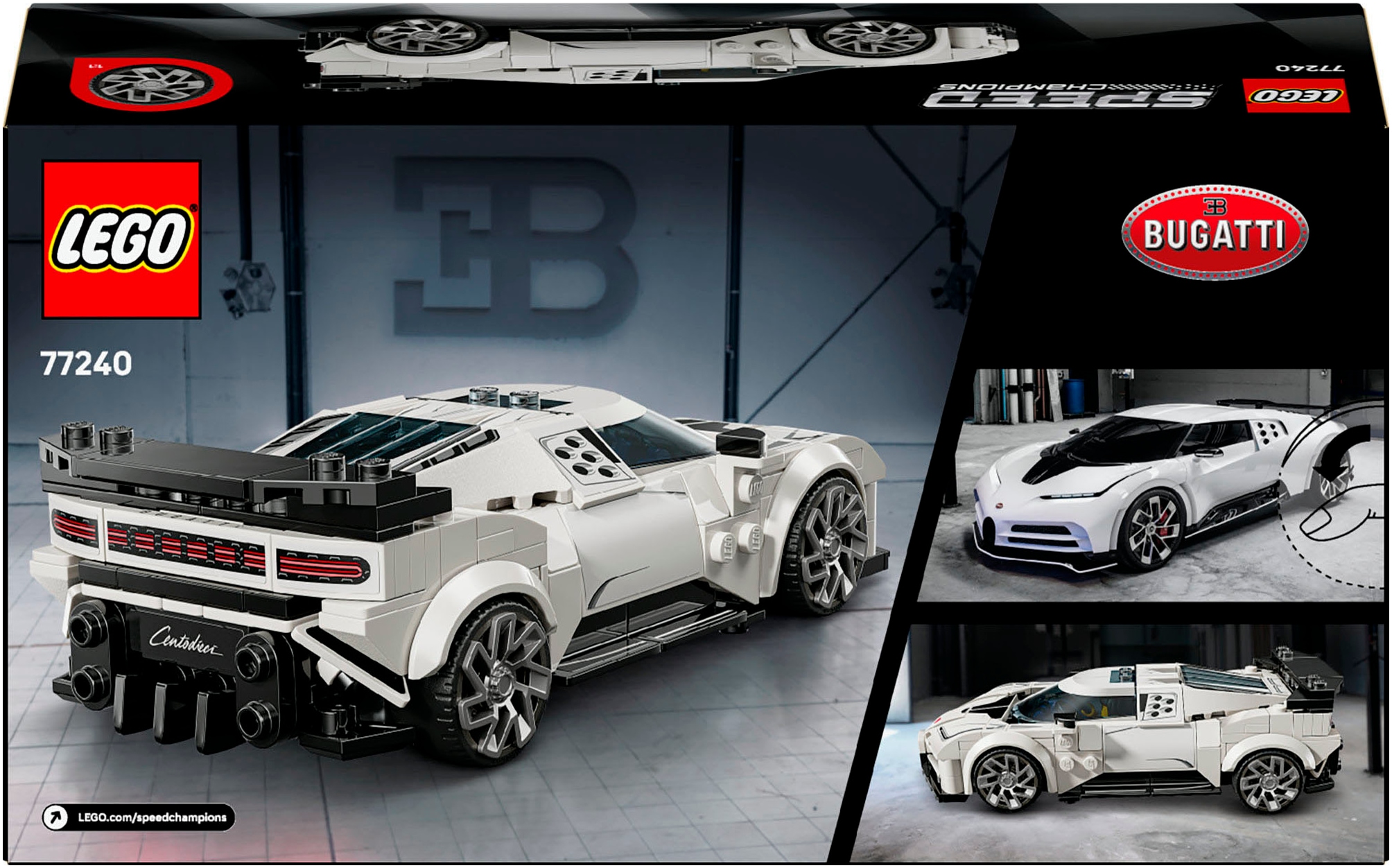 LEGO® Pions de construction »Bugatti Centodieci Hypersportwagen (77240), LEGO Speed Champions« Made in Europe