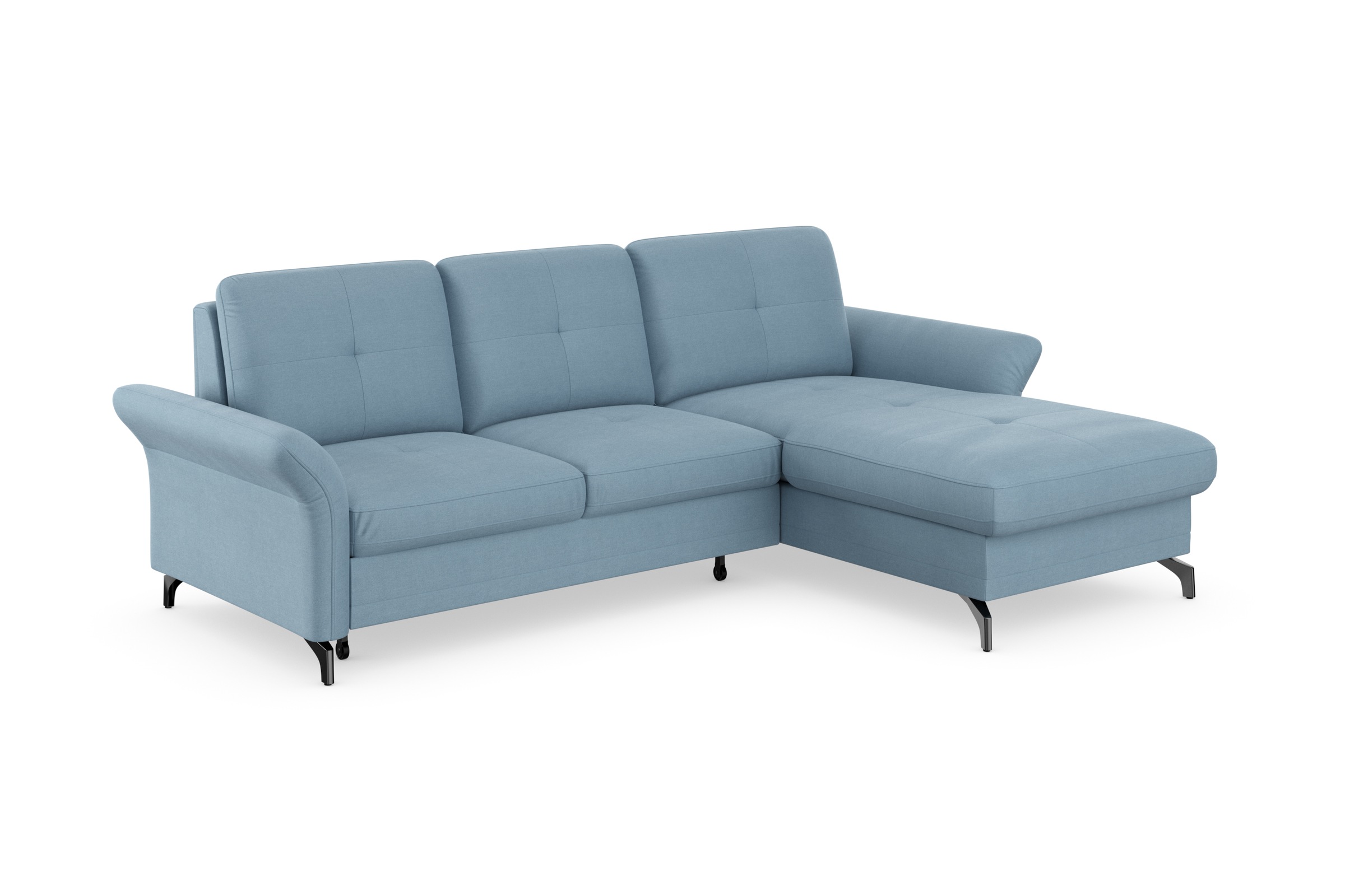 Places of Style Ecksofa »Calando L-Form«, wahlweise mit Bettfunktion, Bettkasten und Armteilfunktion