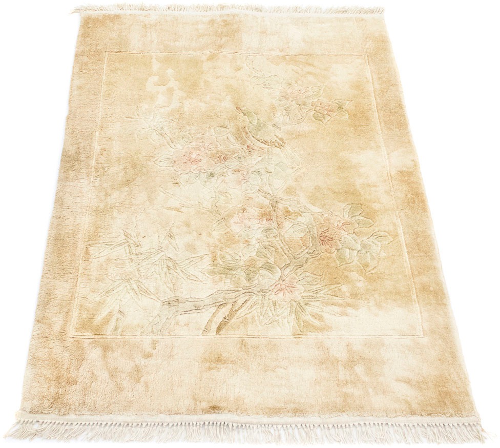 Image of morgenland Teppich »China Seide Teppich handgeknüpft beige«, rechteckig, 6 mm Höhe bei Ackermann Versand Schweiz