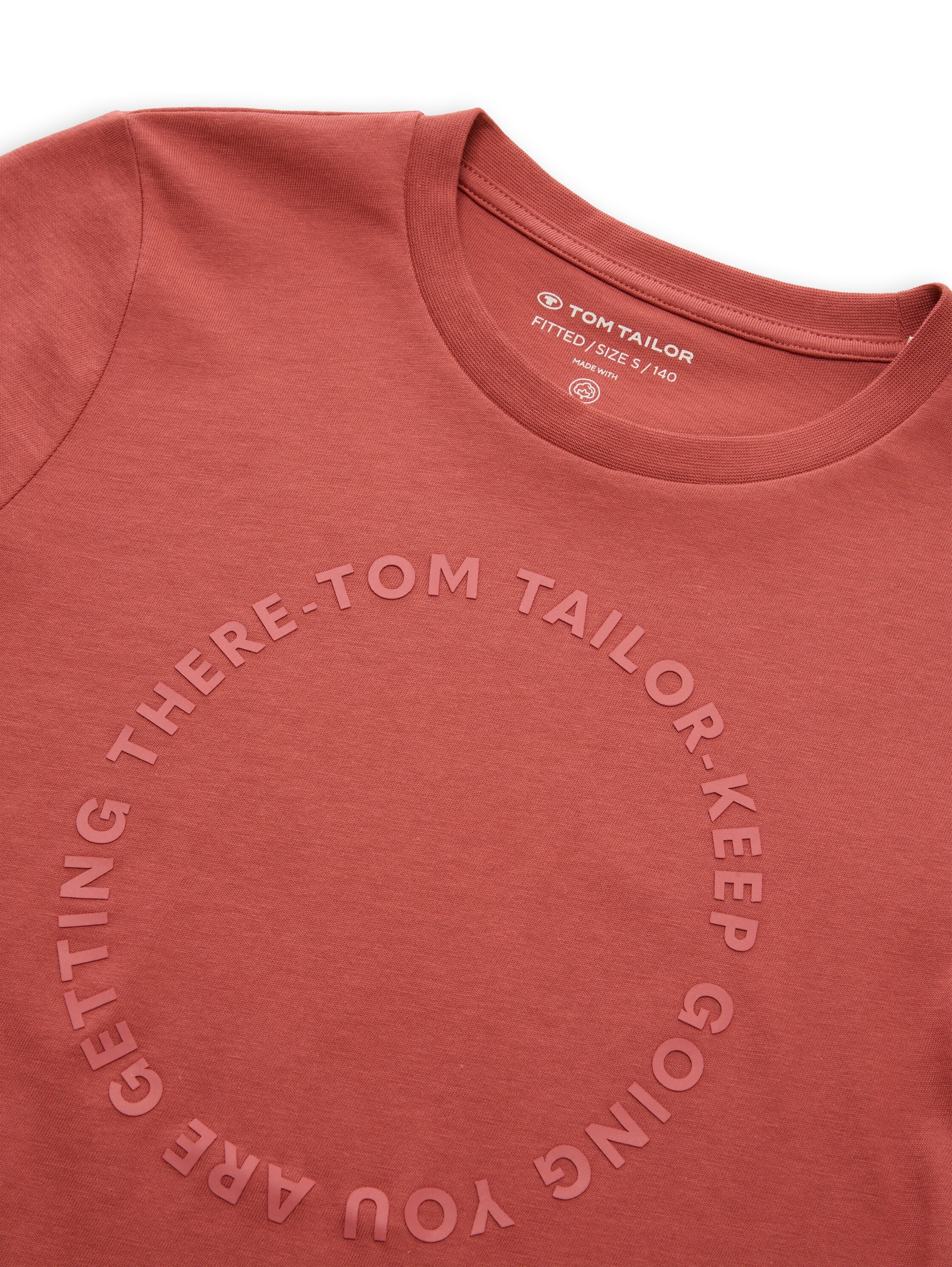 TOM TAILOR T-Shirt Packung, 2 tlg. 2er Pack mit Print