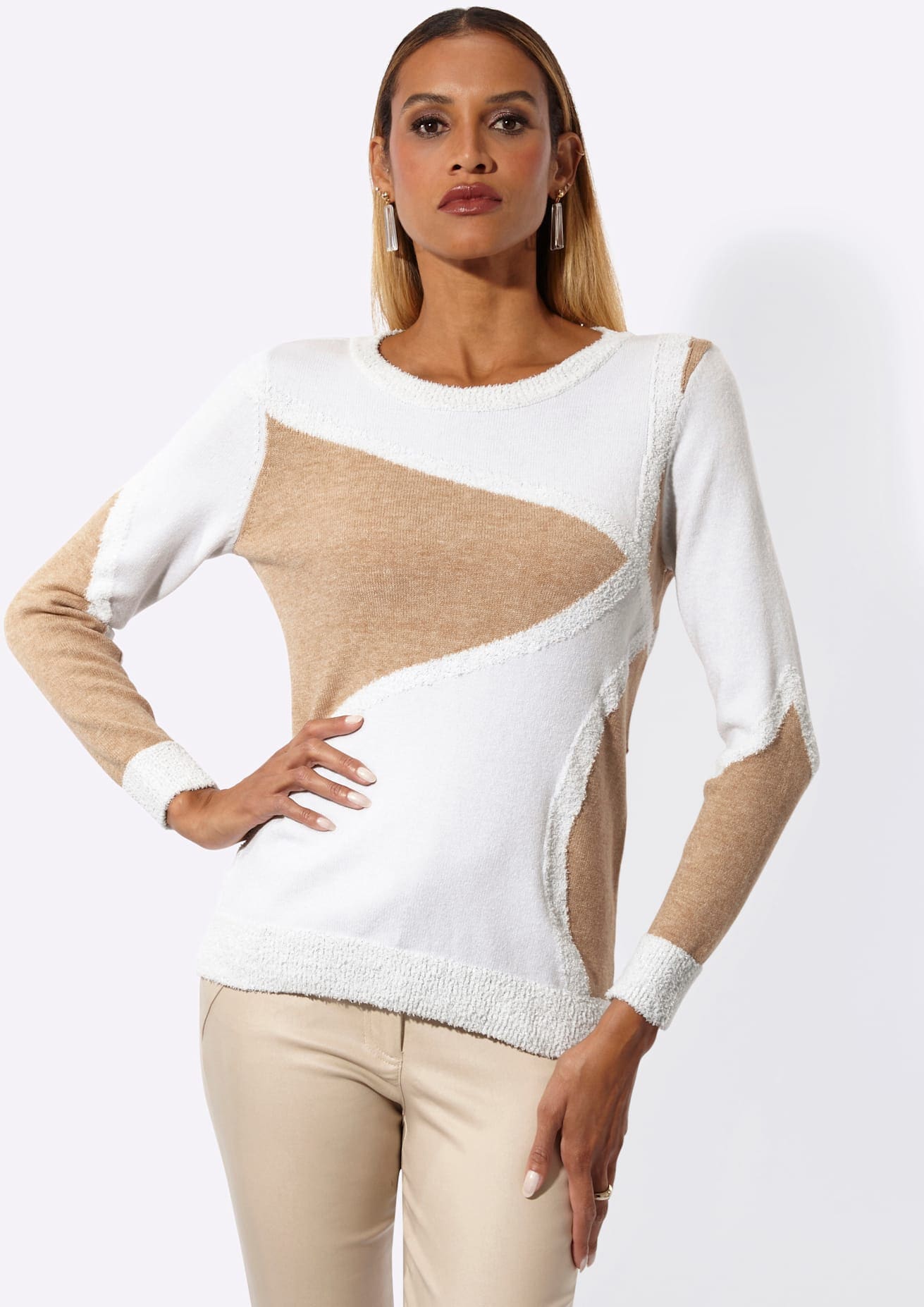 Image of creation L Rundhalspullover "Modal-Mix-Pullover"