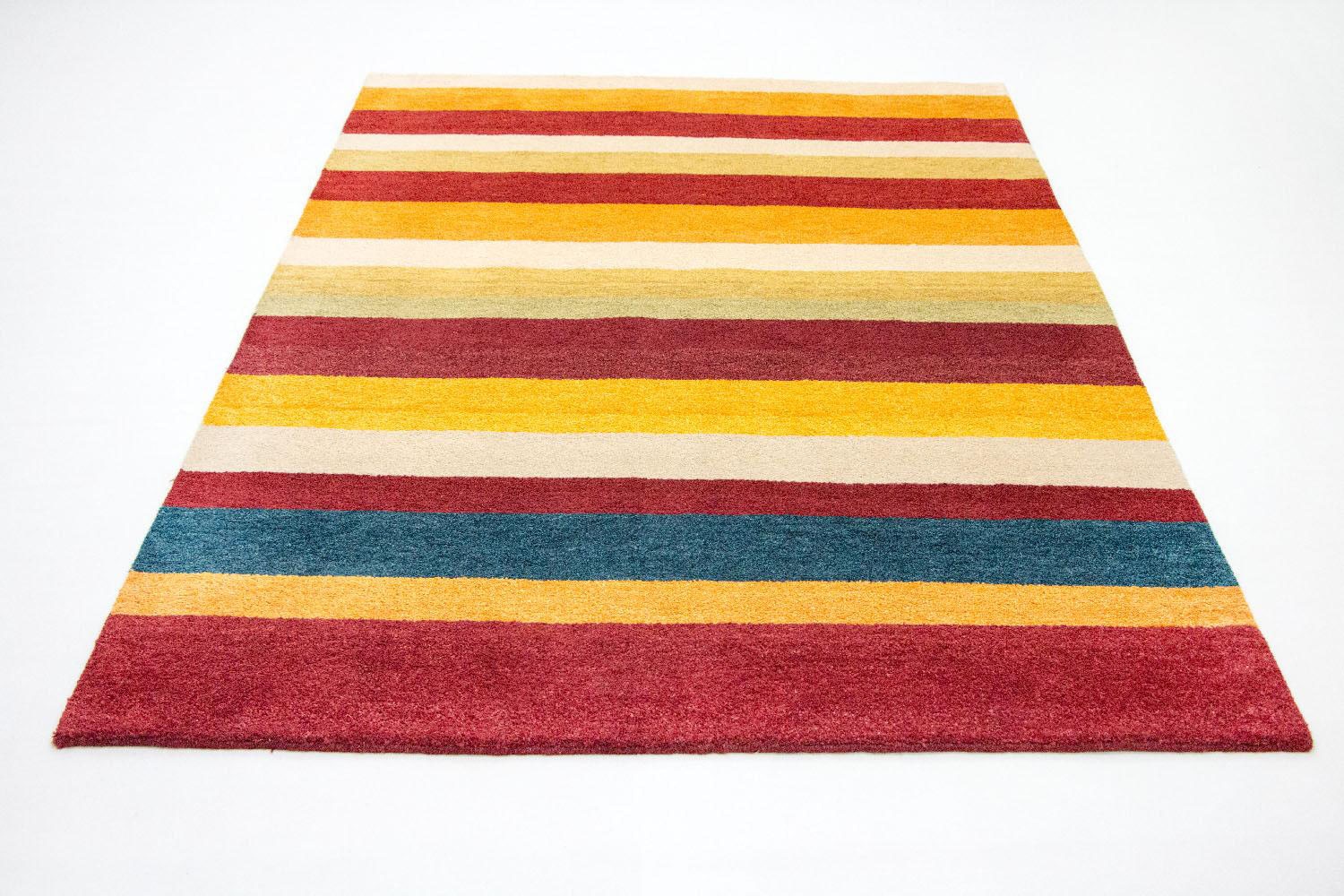 morgenland Wollteppich »Gabbeh Teppich handgeknüpft rechteckig, handgeknüpft günstig kaufen mehrfarbig«