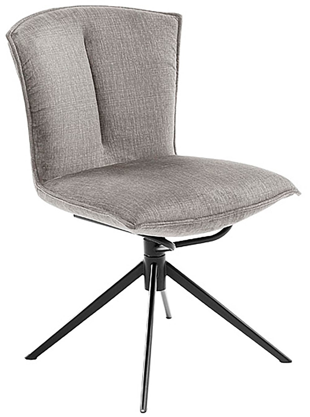 MCA furniture 4-Fussstuhl »NALON Esszimmerstuhl (2er Set) - Stuhl«, (Set), 2 St., Veloursstoff, 360° drehbar, Schwingfunktion, Metall, Veloursoptik, belastbar 120 kg