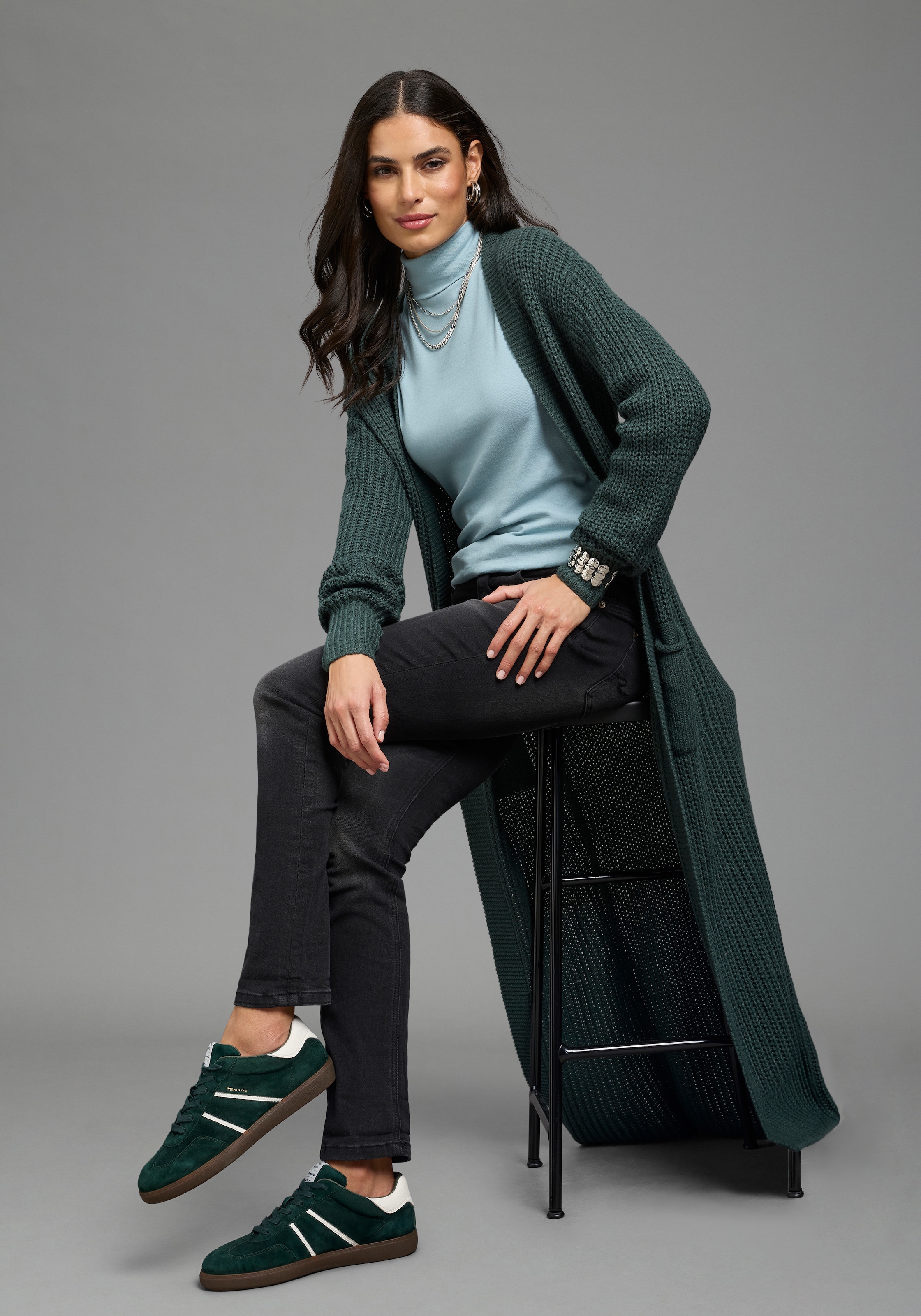 Laura Scott Cardigan long en grosse maille douillette