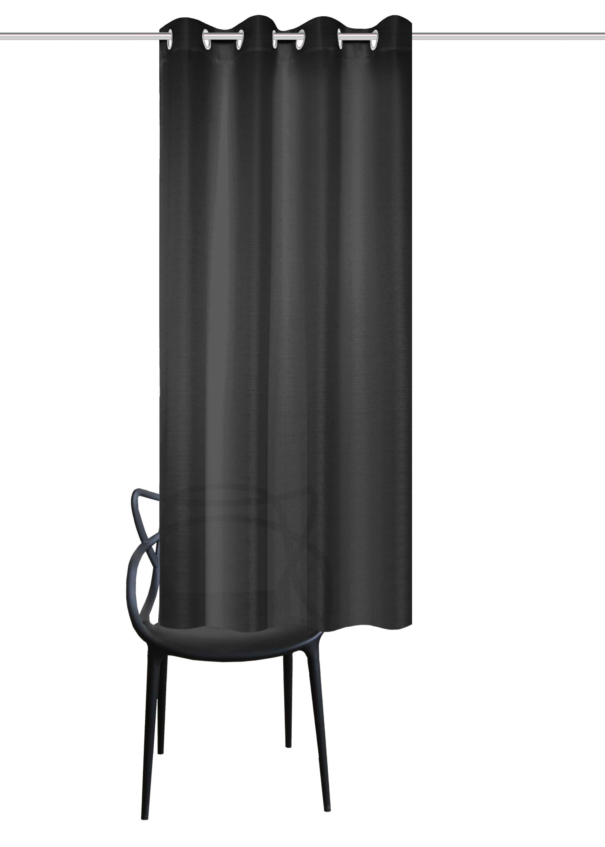 Home Basics Rideau »BENOGA« Oeillets 1 cuis tlg. Ösenschal, Uni, Dekostruktur