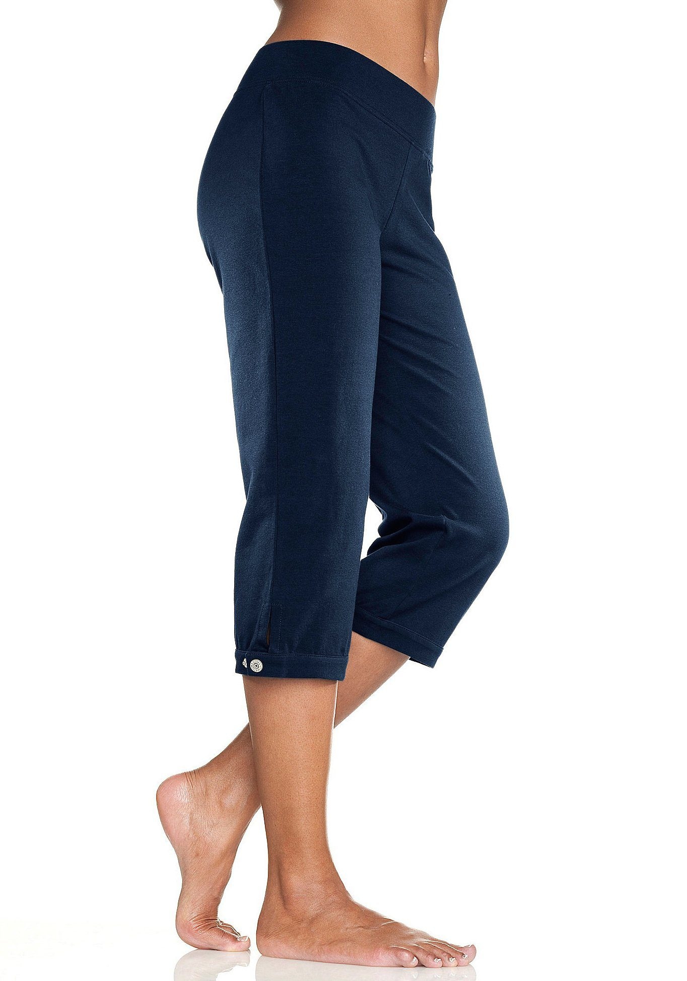 Caprihose, mit verstellbarem Saum, Loungewear