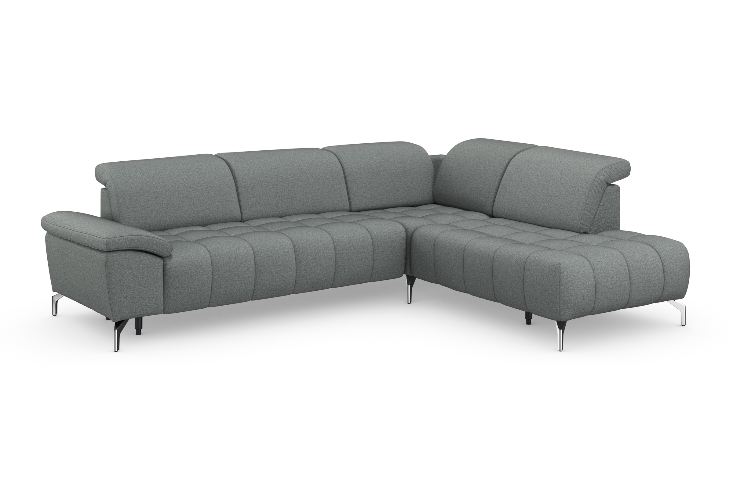 sit&more Ecksofa »Cool L-Form«, wahlweise mit Kopfteilverstellung und Vorziehsitz, motorisch