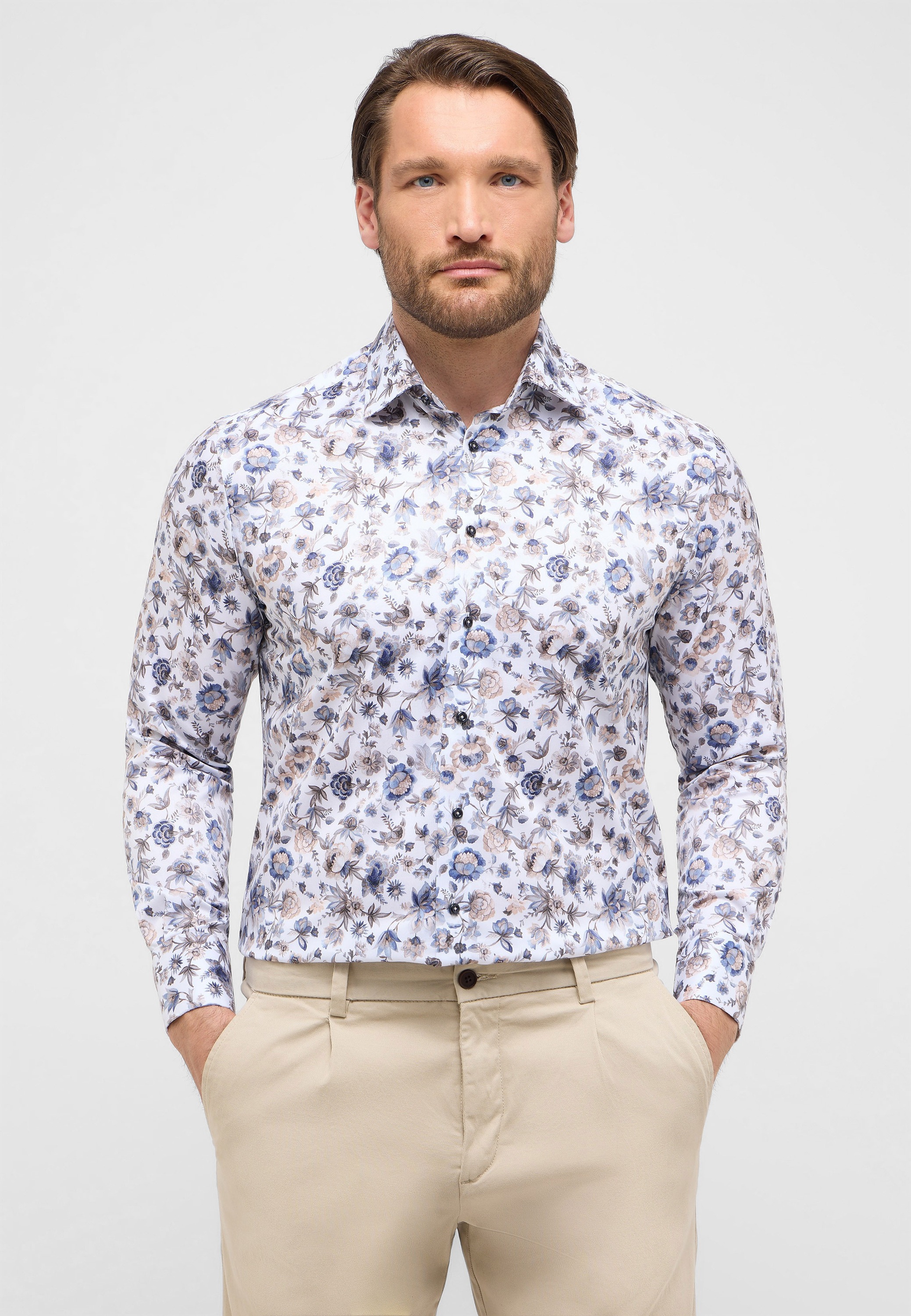 Eterna Langarmhemd »COMFORT FIT« NON IRON (bügelfrei)