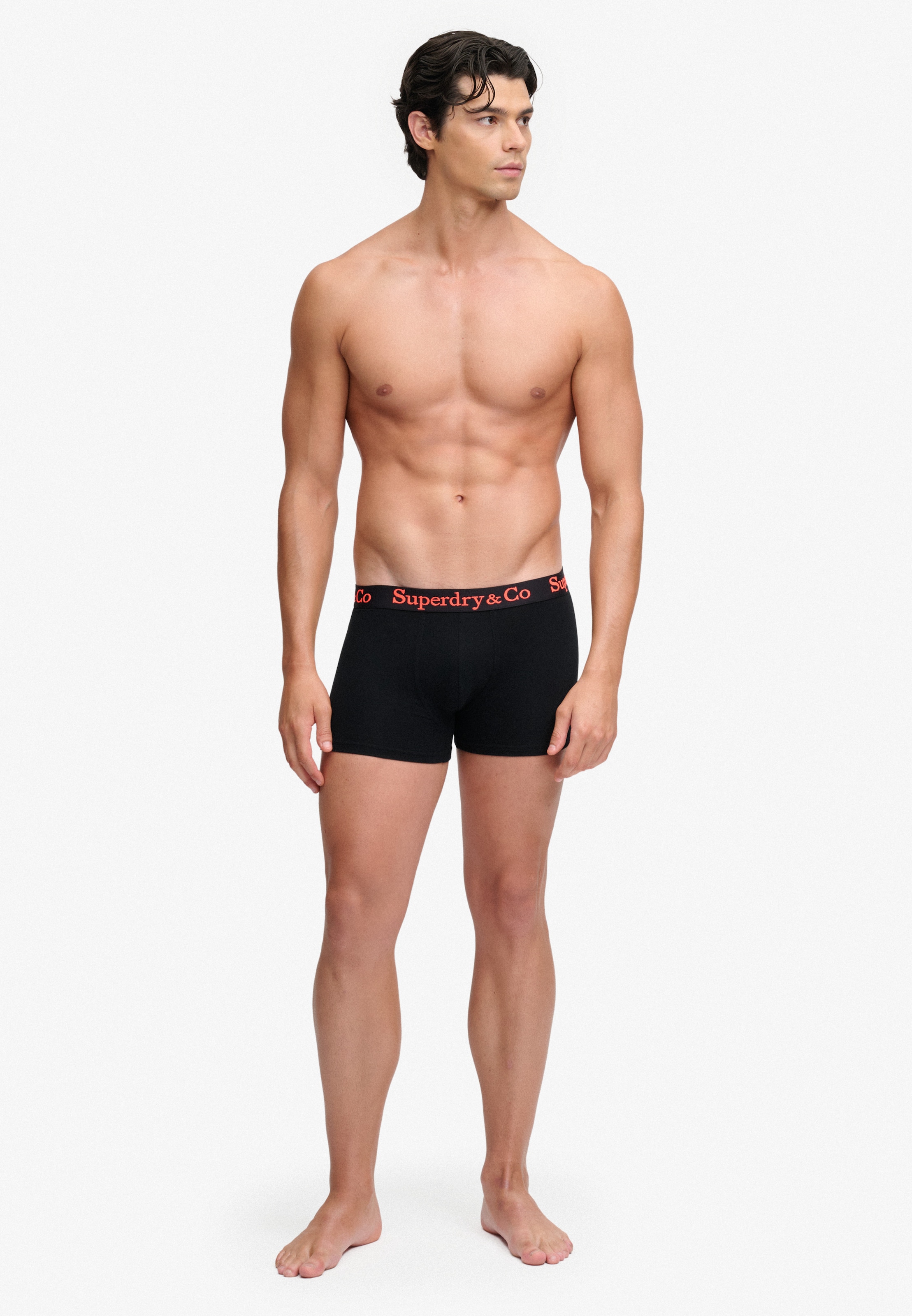 Superdry Boxers »SDRY & CO TRUNK TRIPLE PACK« Paquet, 3 cuis Mélange de coton, coupe slim