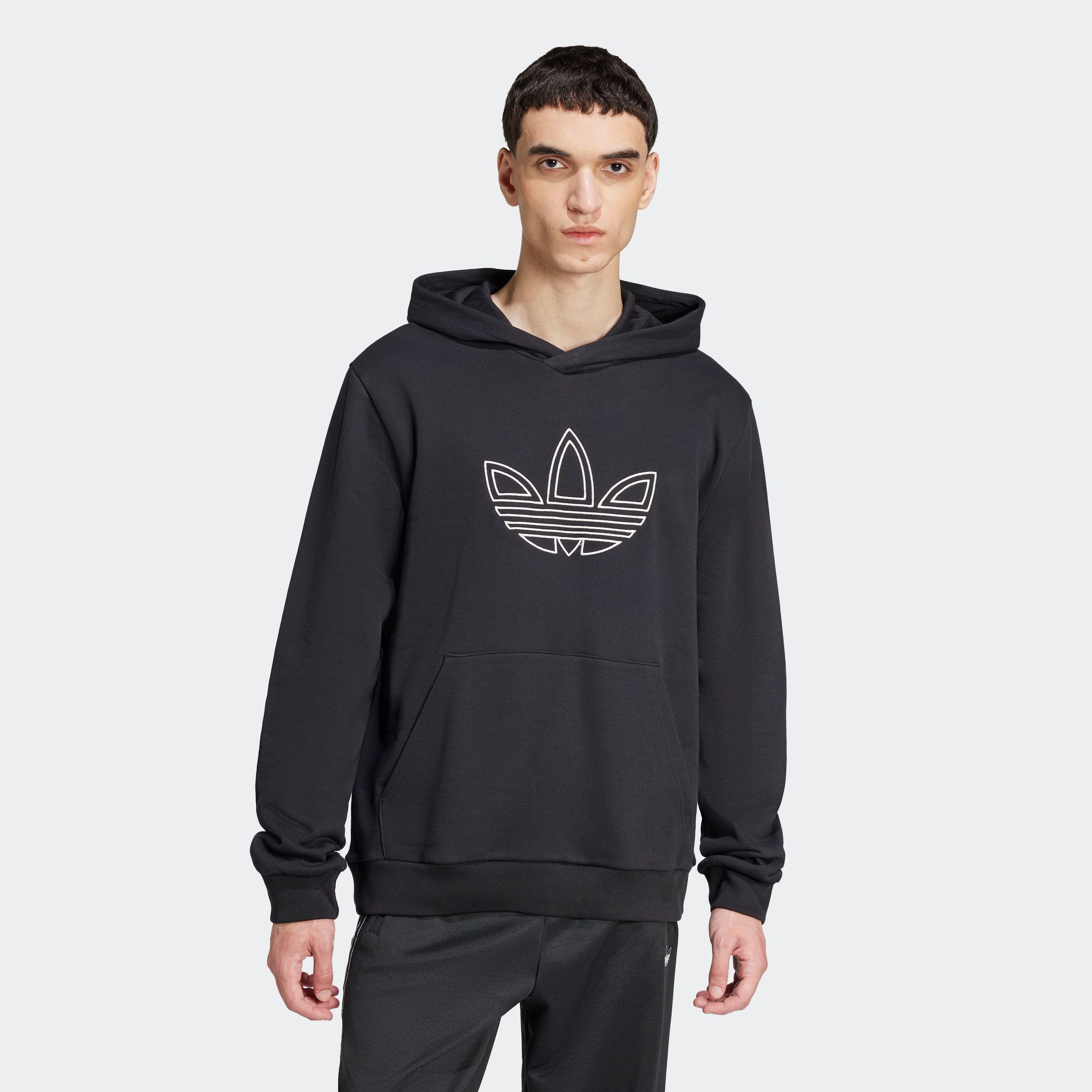 Image of adidas Originals Kapuzensweatshirt "OUTLINE TREFOIL HOODIE"