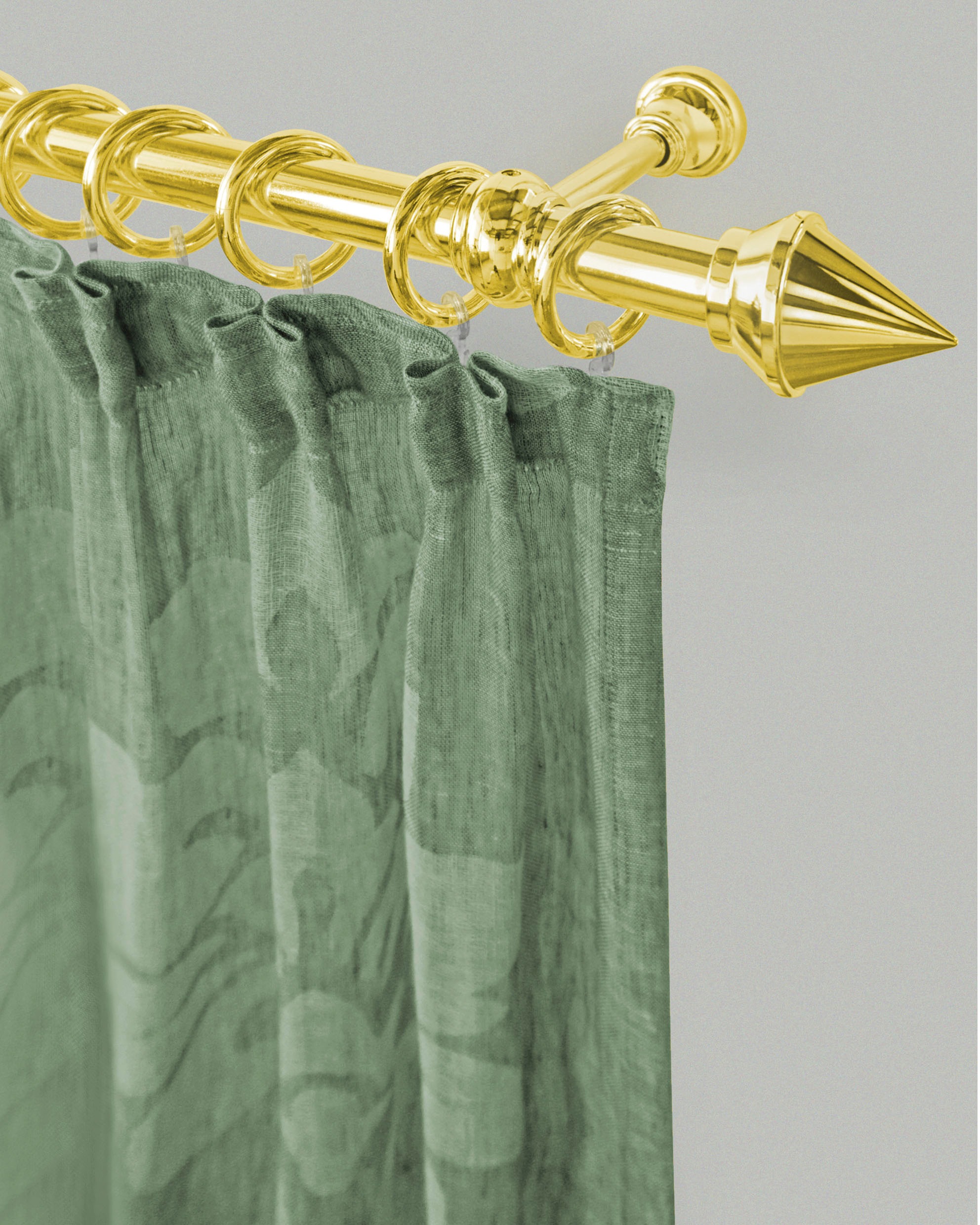 Image of GARESA Gardinenstange »SEMARA«, 1 läufig-läufig, Wunschmasslänge, Vorhanggarnitur, Kunststoff, einfache Montage, m. Stangenverbinder verlängerbar, Wandmontage, mit Ringe/2 Lauf Gleiter bei Ackermann Versand Schweiz