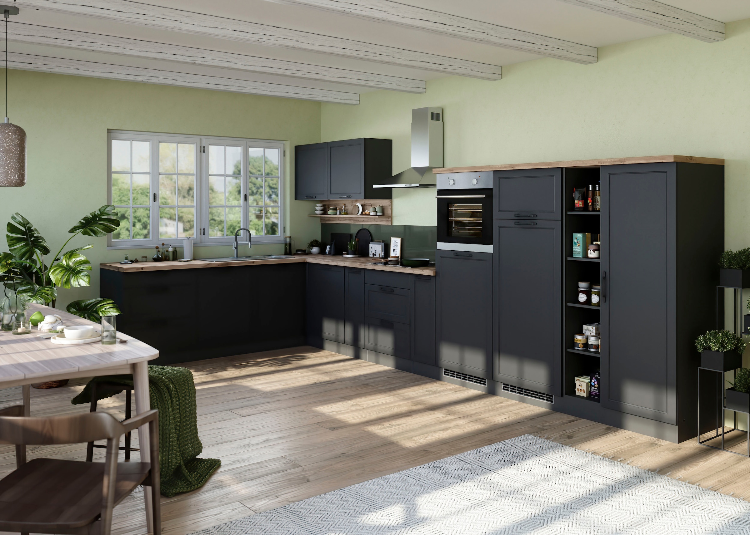 KOCHSTATION Cuisine d'angle »KS-Lana« largeur 240/440 cm, avec ou sans appareils électriques