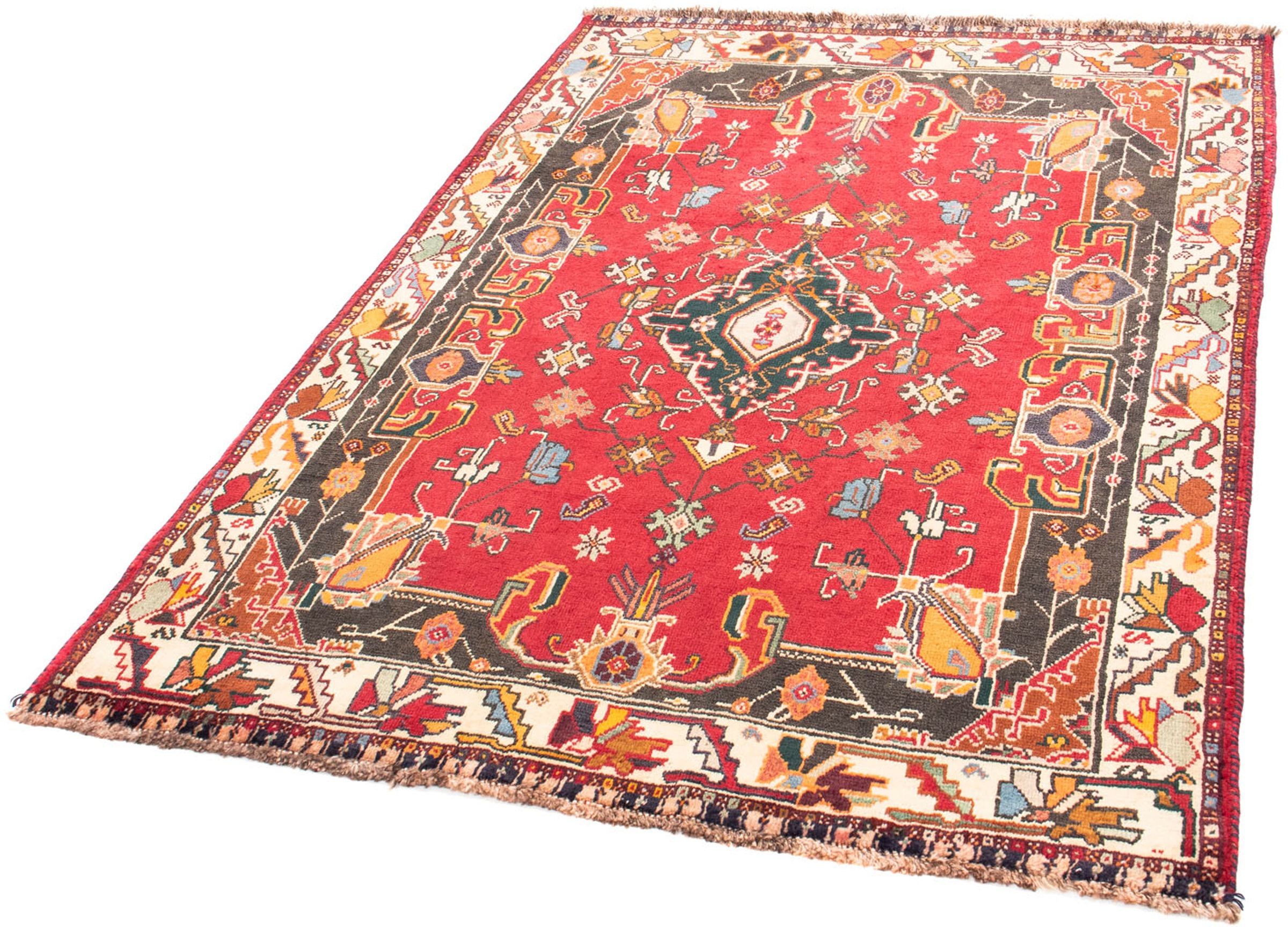 Image of morgenland Orientteppich »Perser - Nomadic - 158 x 111 cm - rot«, rechteckig, 10 mm Höhe, Wohnzimmer, Handgeknüpft, Einzelstück mit Zertifikat bei Ackermann Versand Schweiz