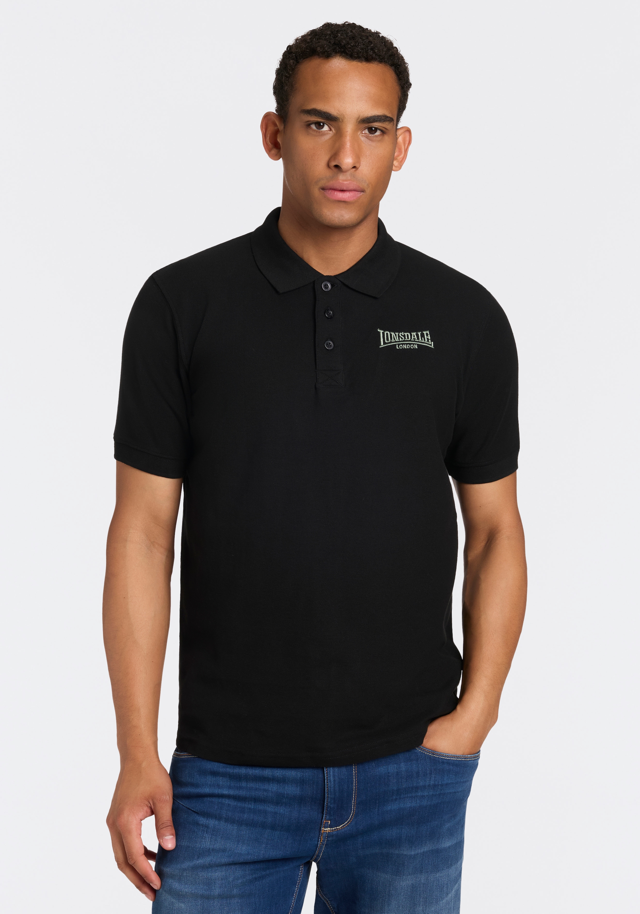 Lonsdale Polo »LINGHOLME« Paquet, 2 pièces lot de 2, avec col polo, en jersey de coton, manches courtes