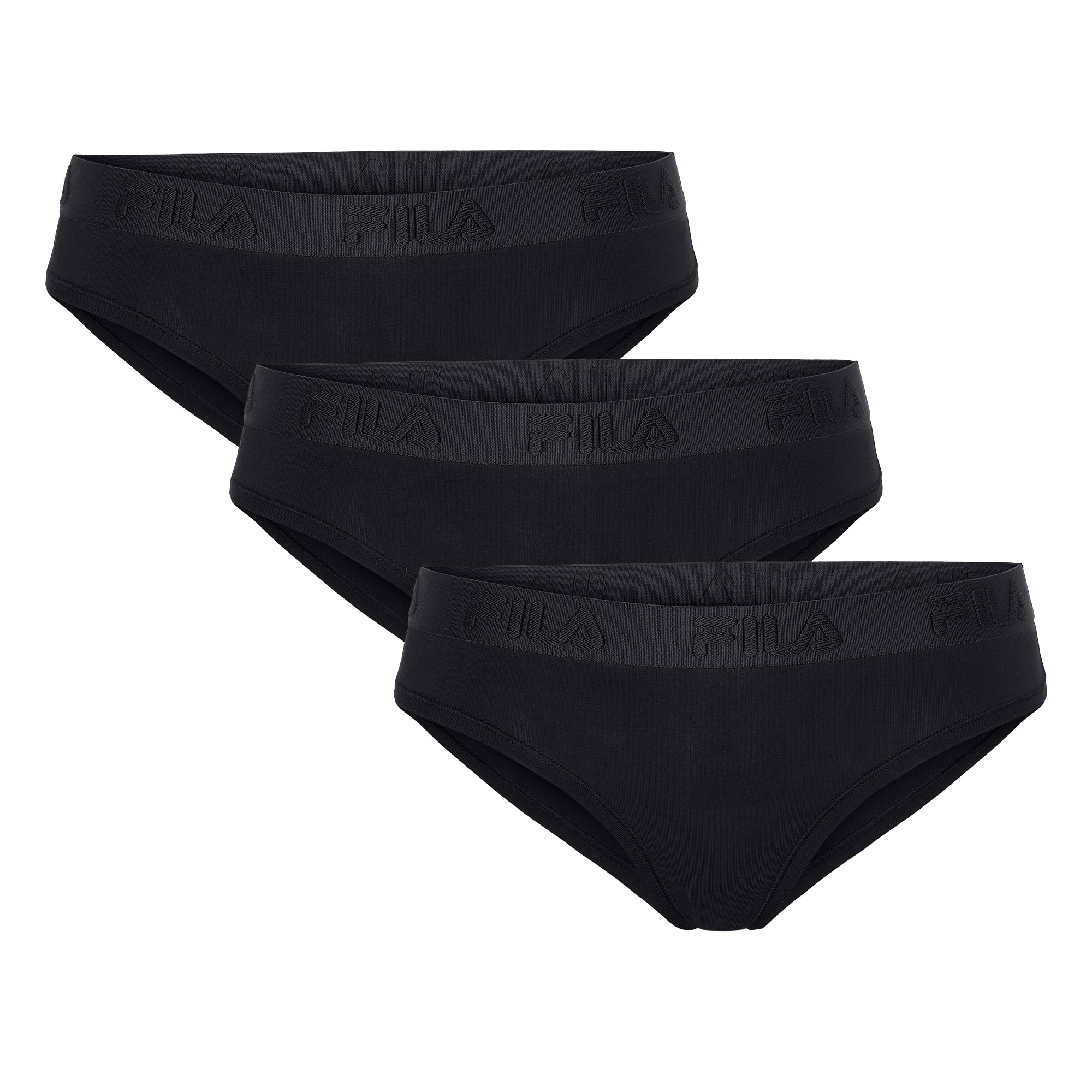 Image of Fila Slip 3er Pack, Baumwollmix, elastisch, Logobund