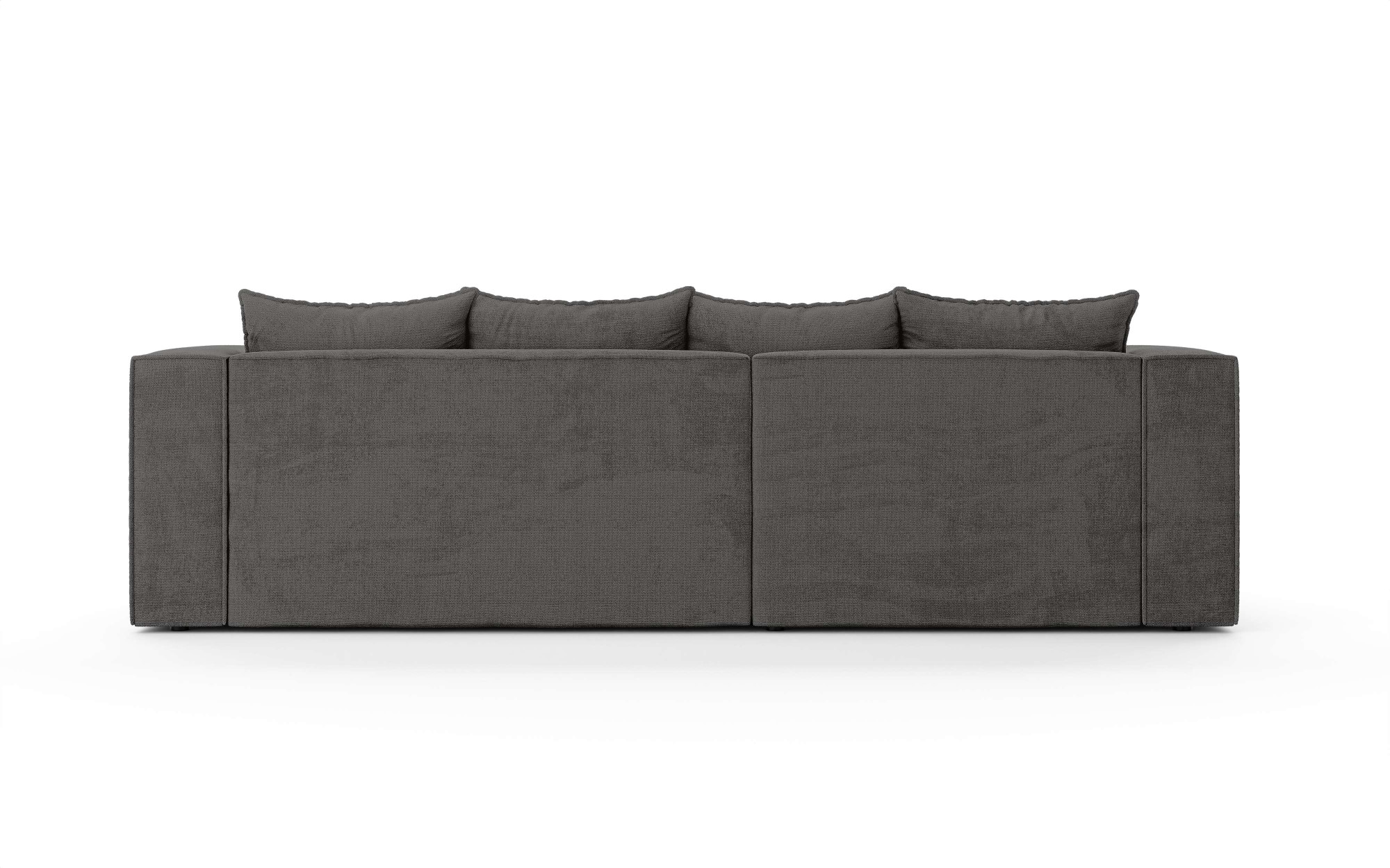 INOSIGN Ecksofa »LINCOLNVILLE mit Bettfunktion und Bettkasten, Masse B/H/T 244/76/150 cm«, L-Form mit Wellenunterfederung, Recamiere beidseitig montierbar