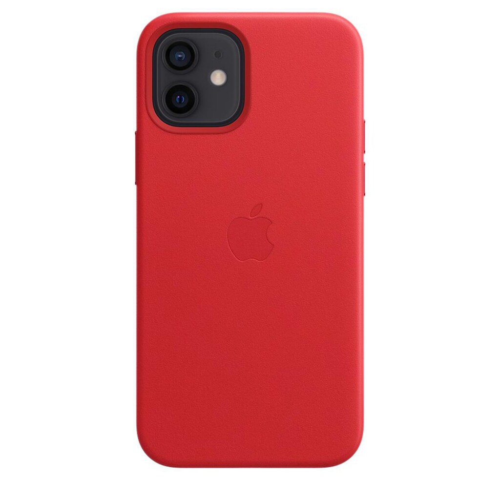 Apple Smartphone-Hülle »Apple iPhone 12/12 Pro Leder Case Mag RED«, iPhone 12-iPhone 12 Pro, 15,5 cm (6,1 Zoll)