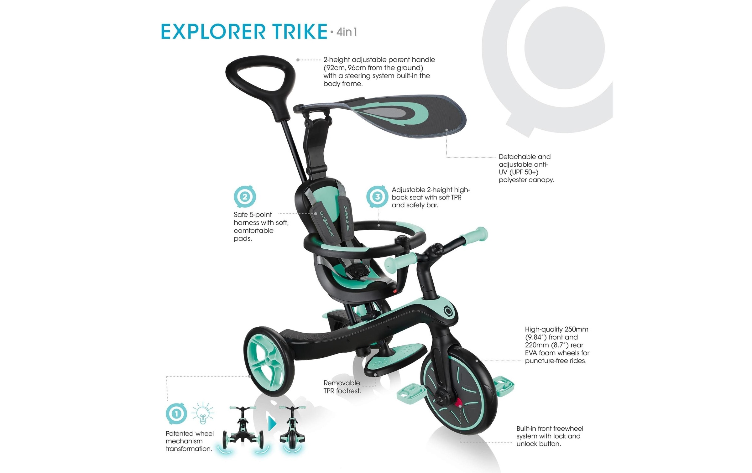 Globber Dreirad »Trike Explorer 4 in 1«