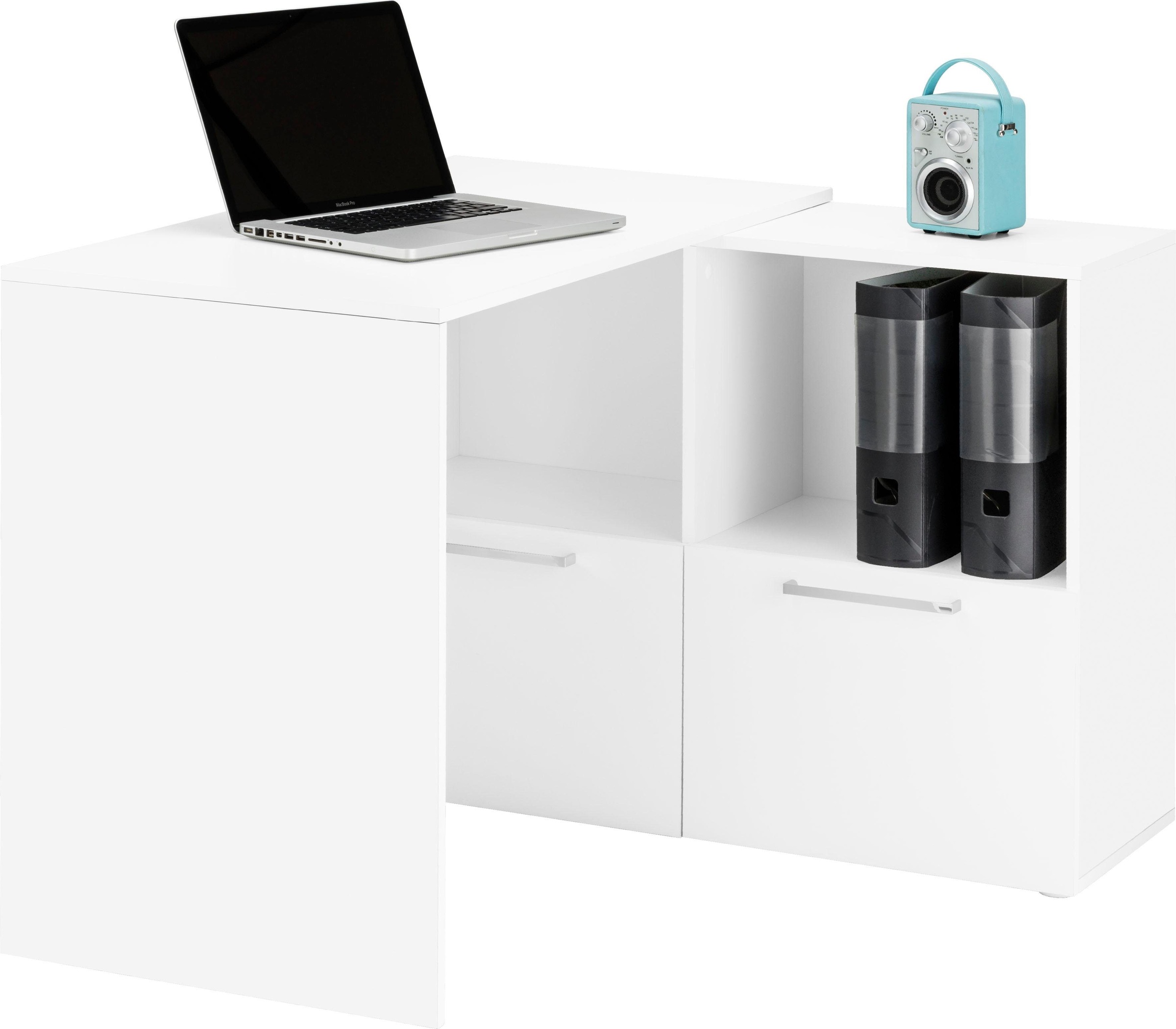 Image of borchardt Möbel Eckschreibtisch »Nick«, Breite Gerade: 164 bzw. Eck: 92 cm bei Ackermann Versand Schweiz