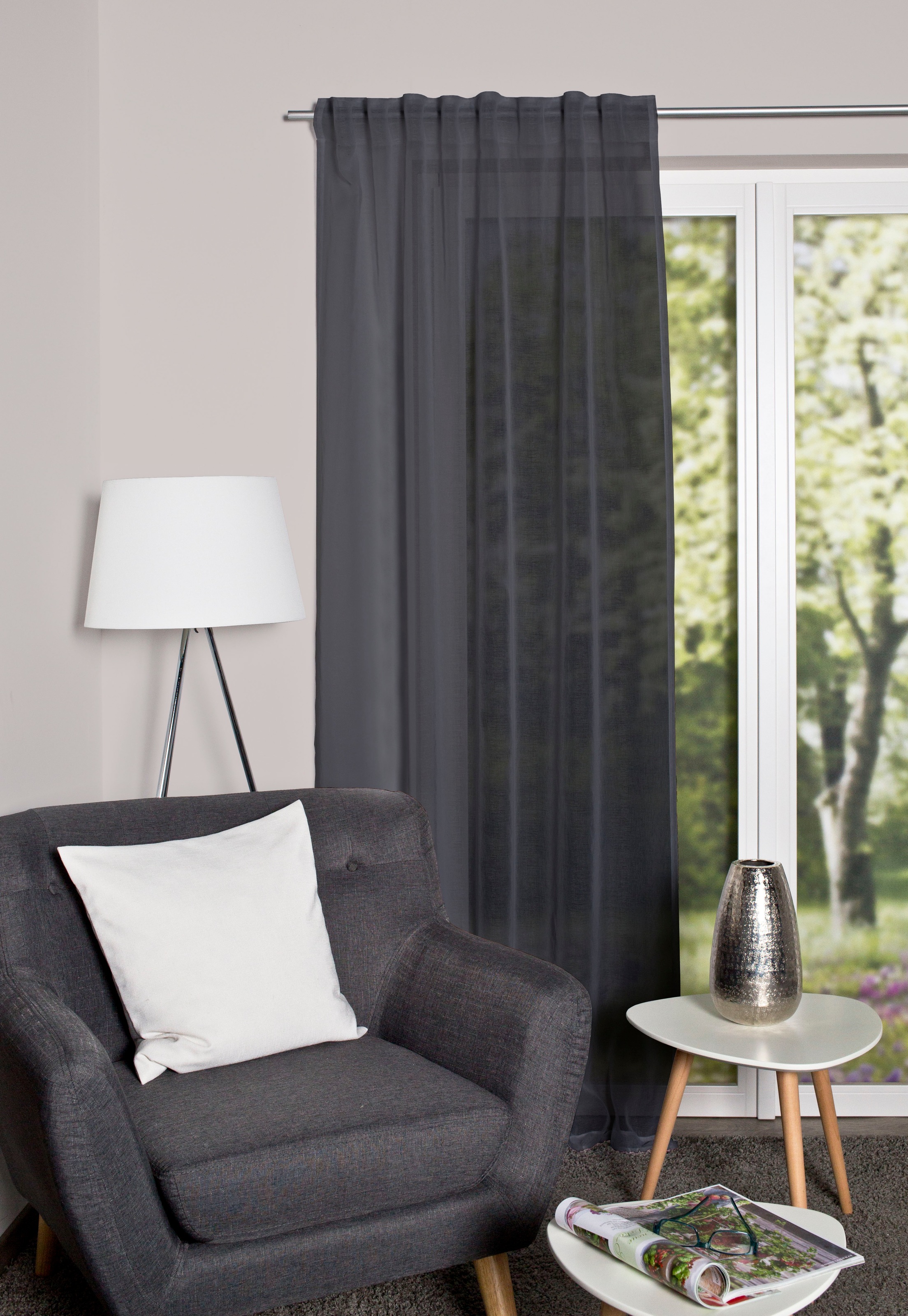 HOME WOHNIDEEN Gardine »DOLLY«, (1 St.), transparent