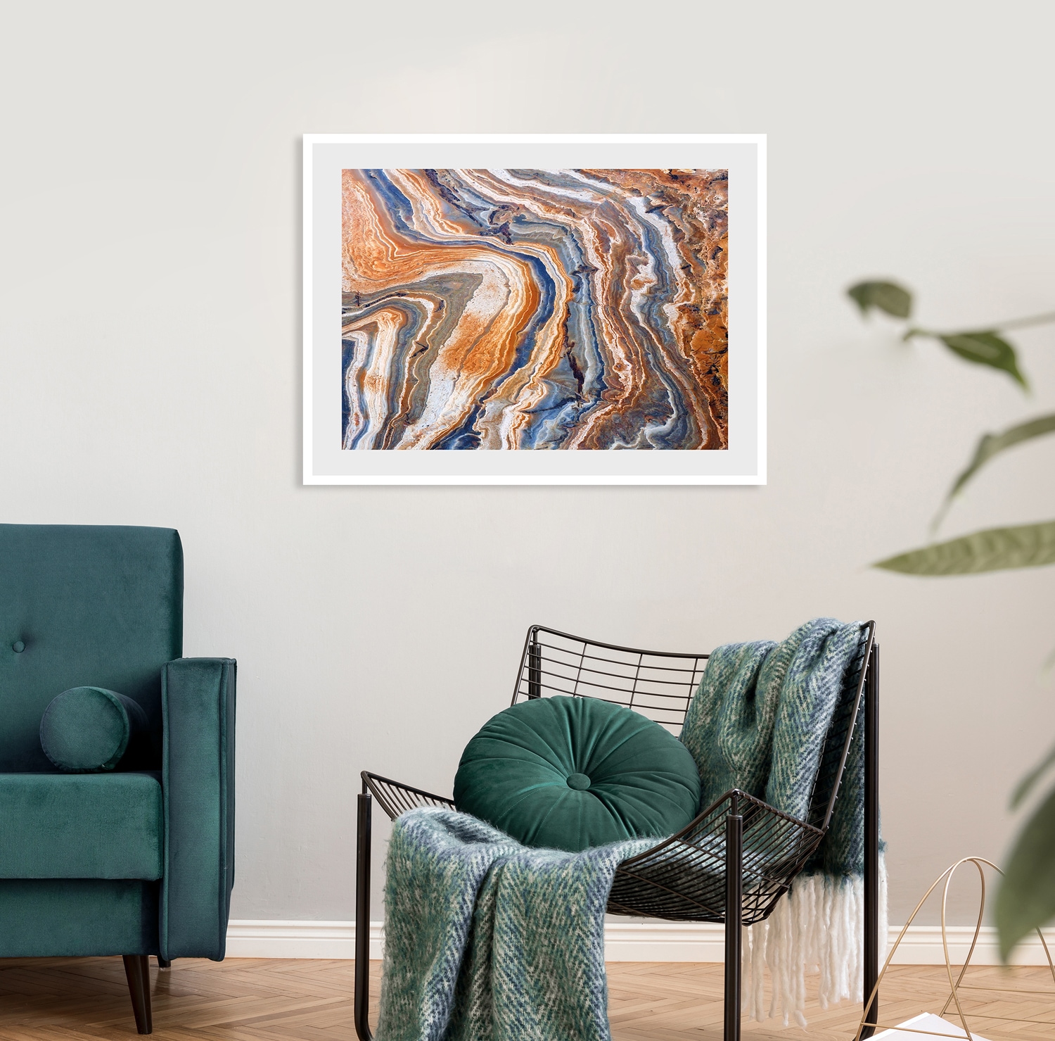 Image of queence Bild "Jane" Abstrakt Spa Spirituelle Bilder Stein Abstrakt, Marmor, gerahmt