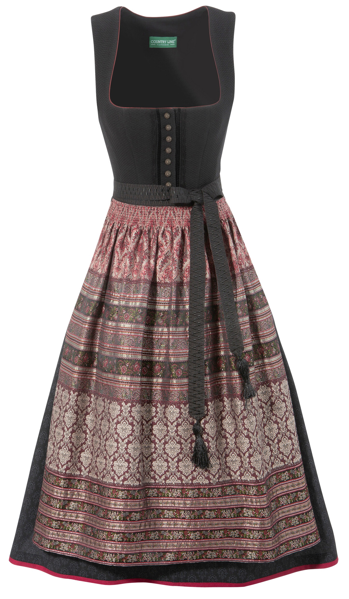 Image of Country Line Dirndl, (2 tlg.), Damen, midi hoher Tragekomfort durch Stretch bei Ackermann Versand Schweiz