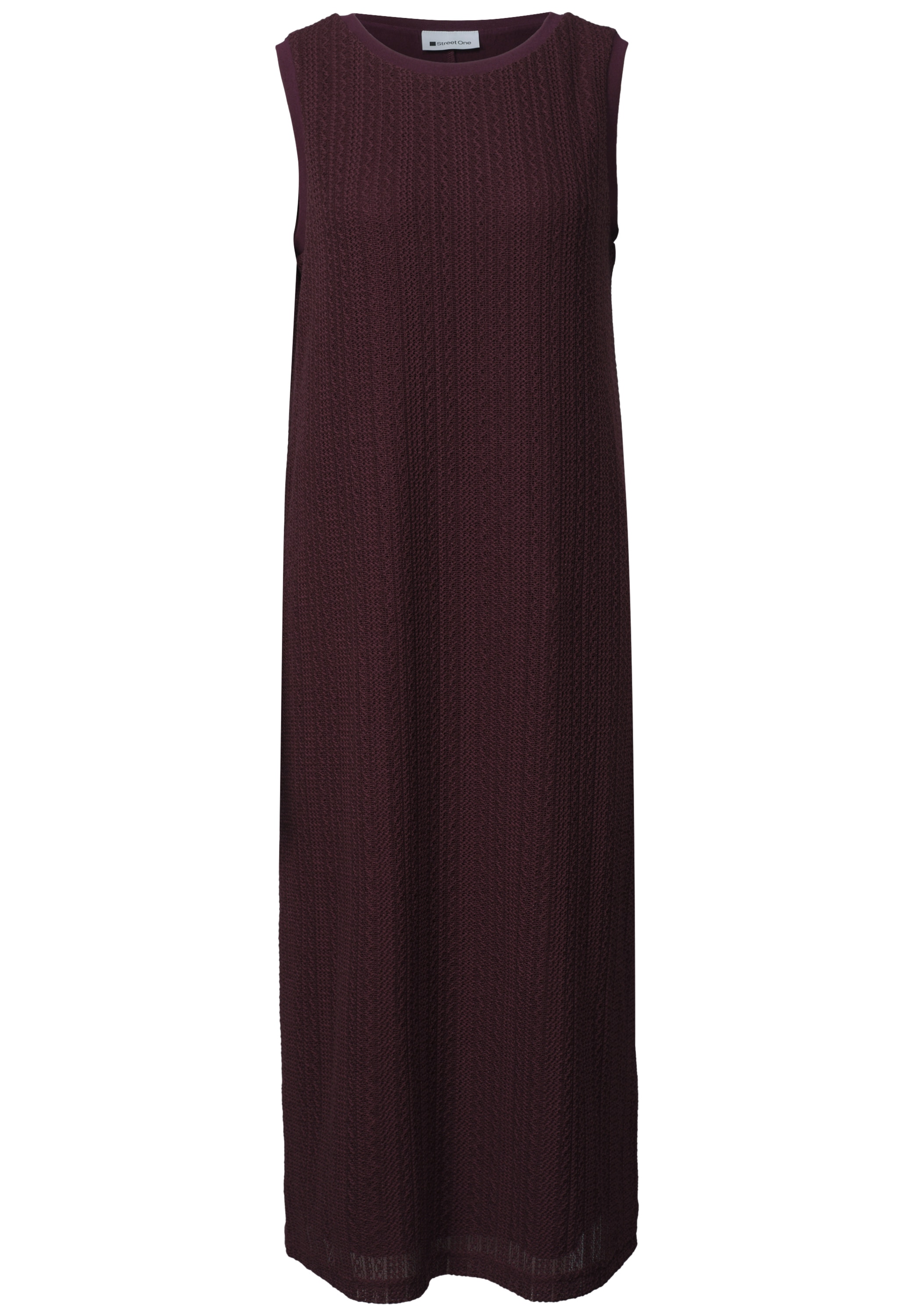 STREET ONE Robe midi Sans poches robe d'été avec dentelle et col rond