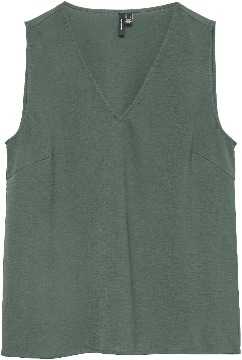 Vero Moda Haut de chemise »VMALVA S/L V-NECK TOP WVN NOOS« Kunstfaser, regular fit