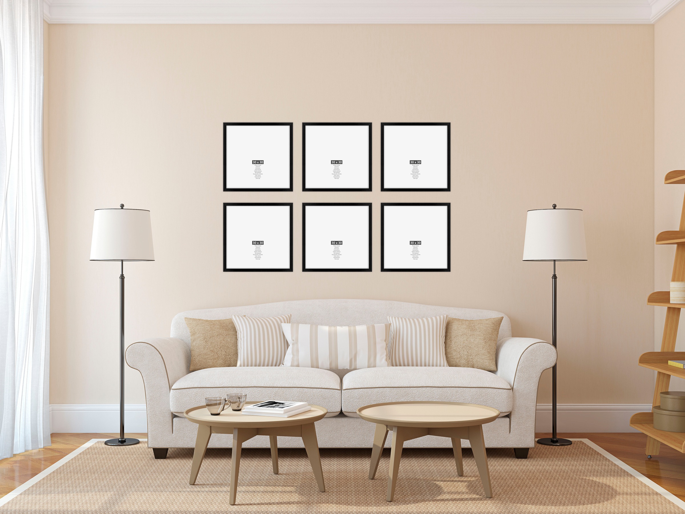 Image of andas Bilderrahmen-Set »Bilderrahmen 6er«, (Set, 6 St., 6x 30x30 cm) bei Ackermann Versand Schweiz