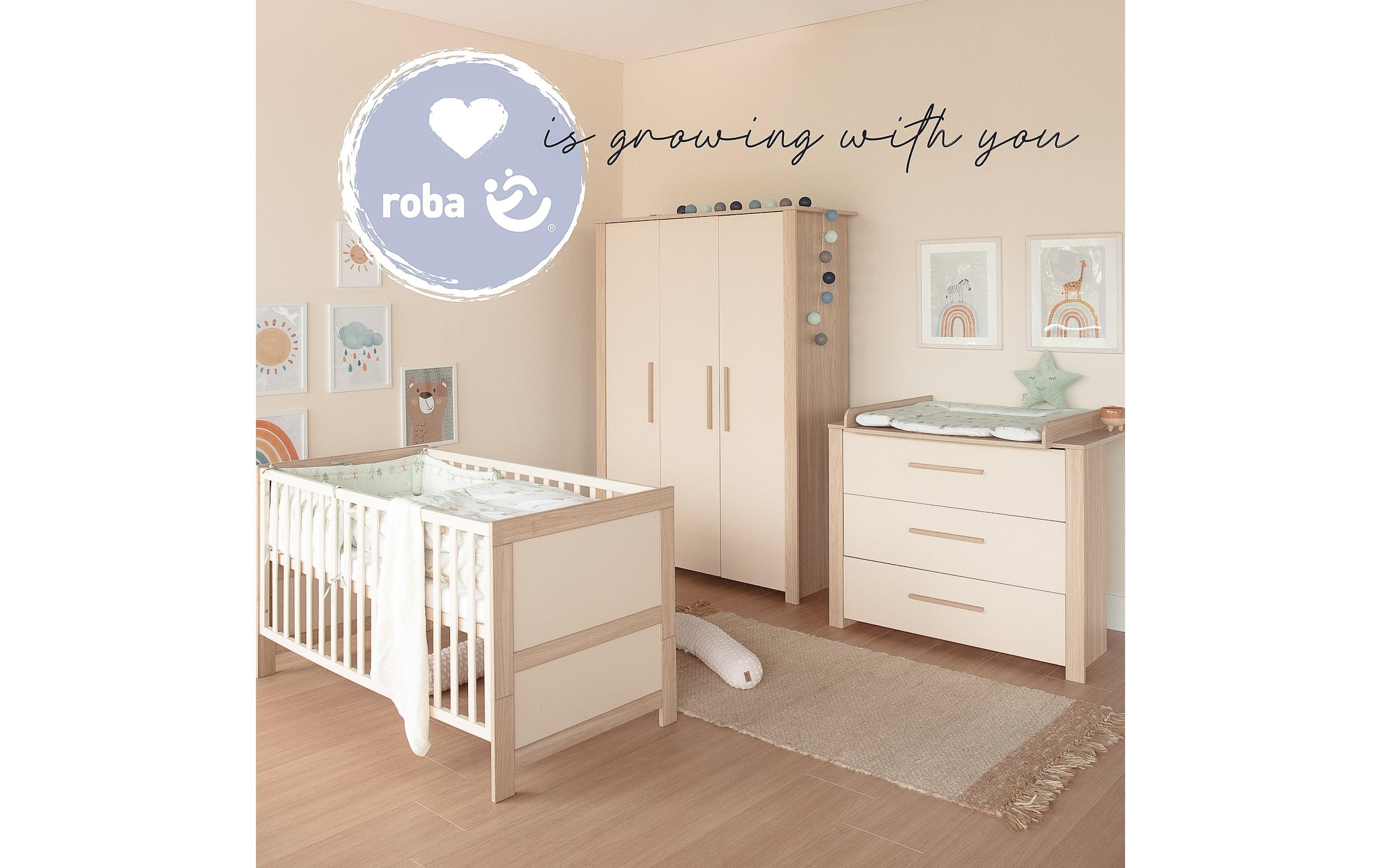 roba® Kinderbett »Kombi-Kinderbett Momo«