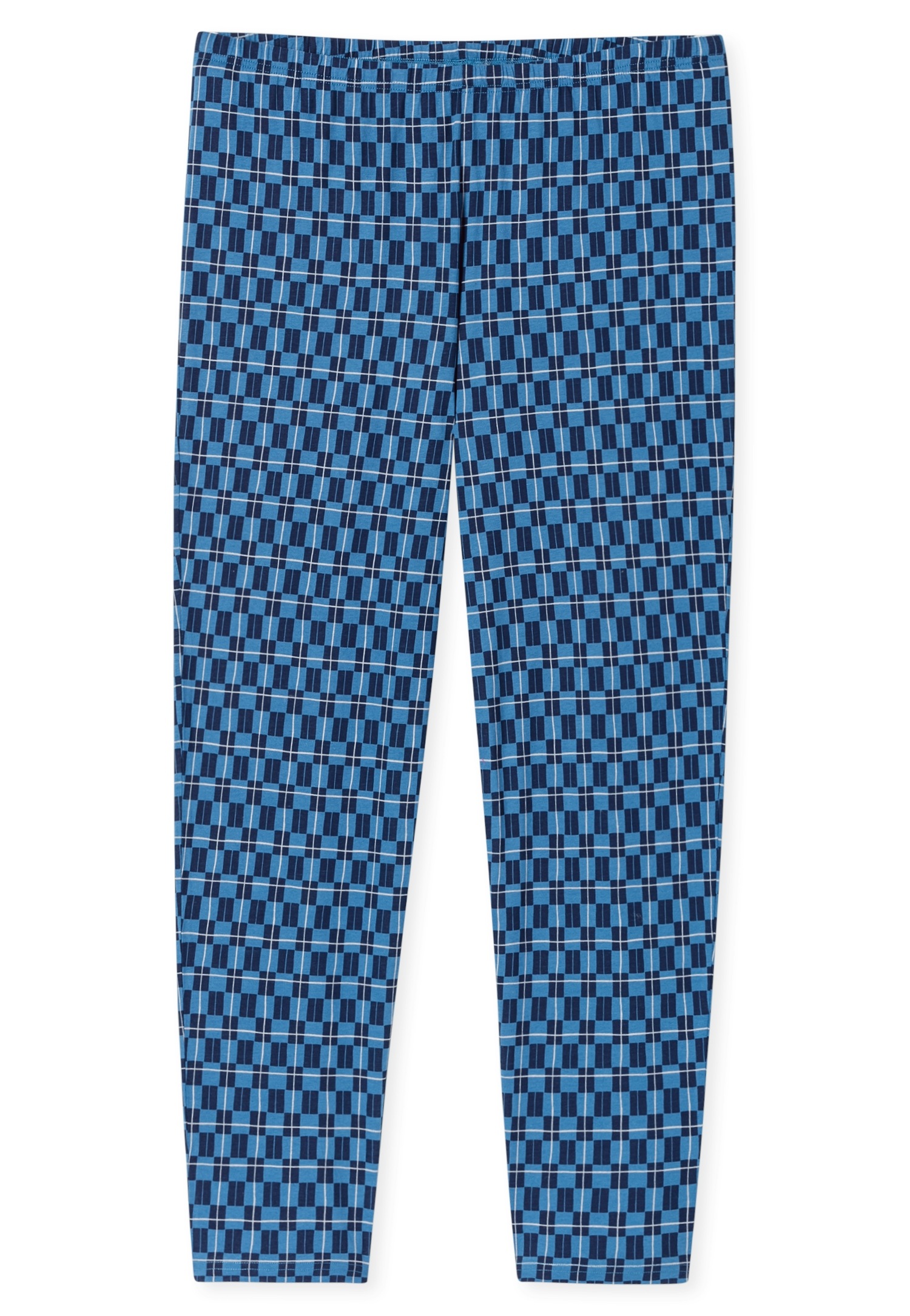 Schiesser Schlafanzug »Casual Essentials« 2 Stk. tlg., mit unifarbenem Langarmshirt mit rundem Halsausschnitt