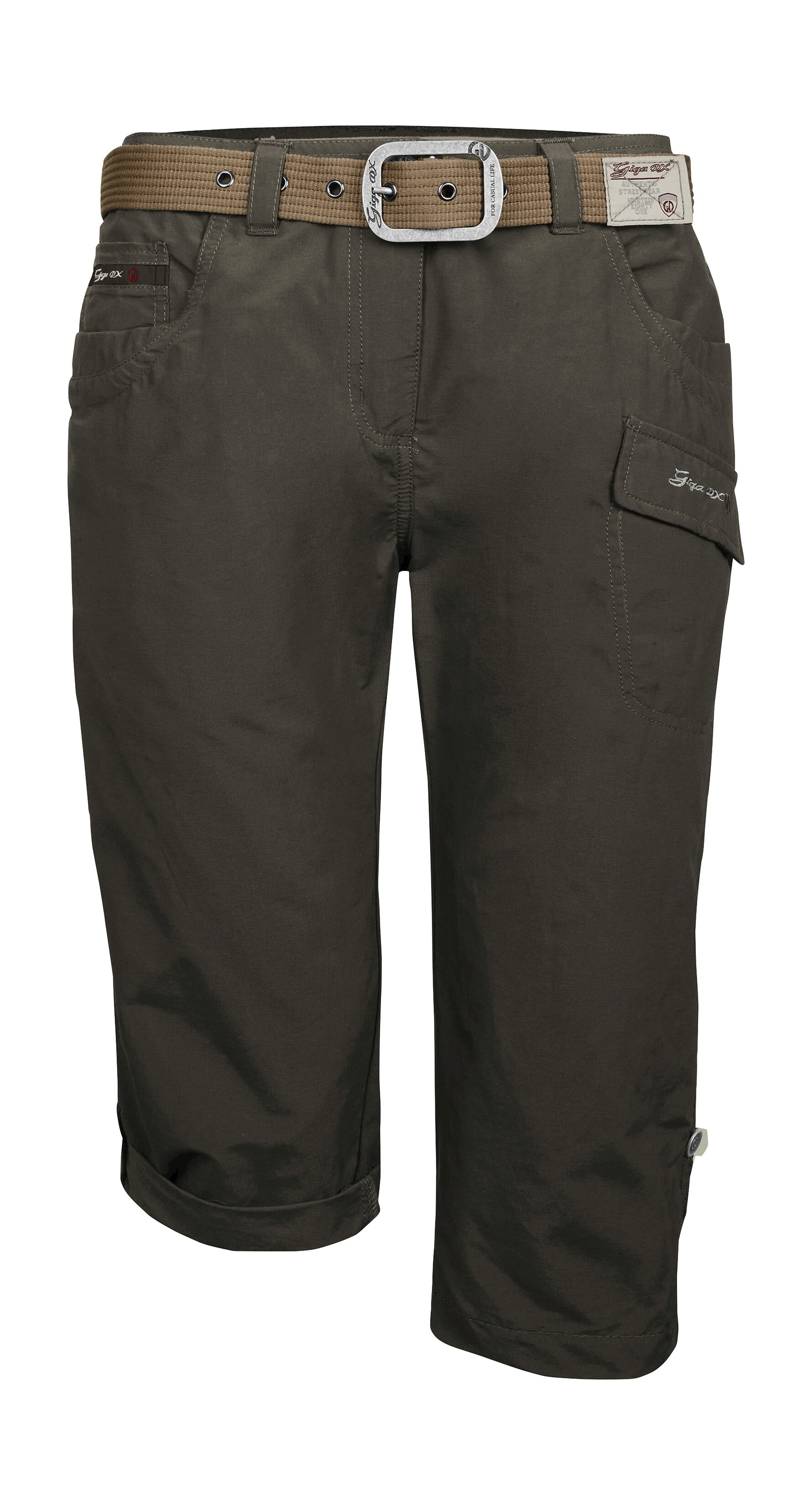 G.I.G.A. Dx By Killtec, Unisex, G.I.G.A. DX by killtec 3/4-Hose »GS 35 WMN PNTS«, stein, 40, Normalgrössen, unifarbene Unisex Caprihose