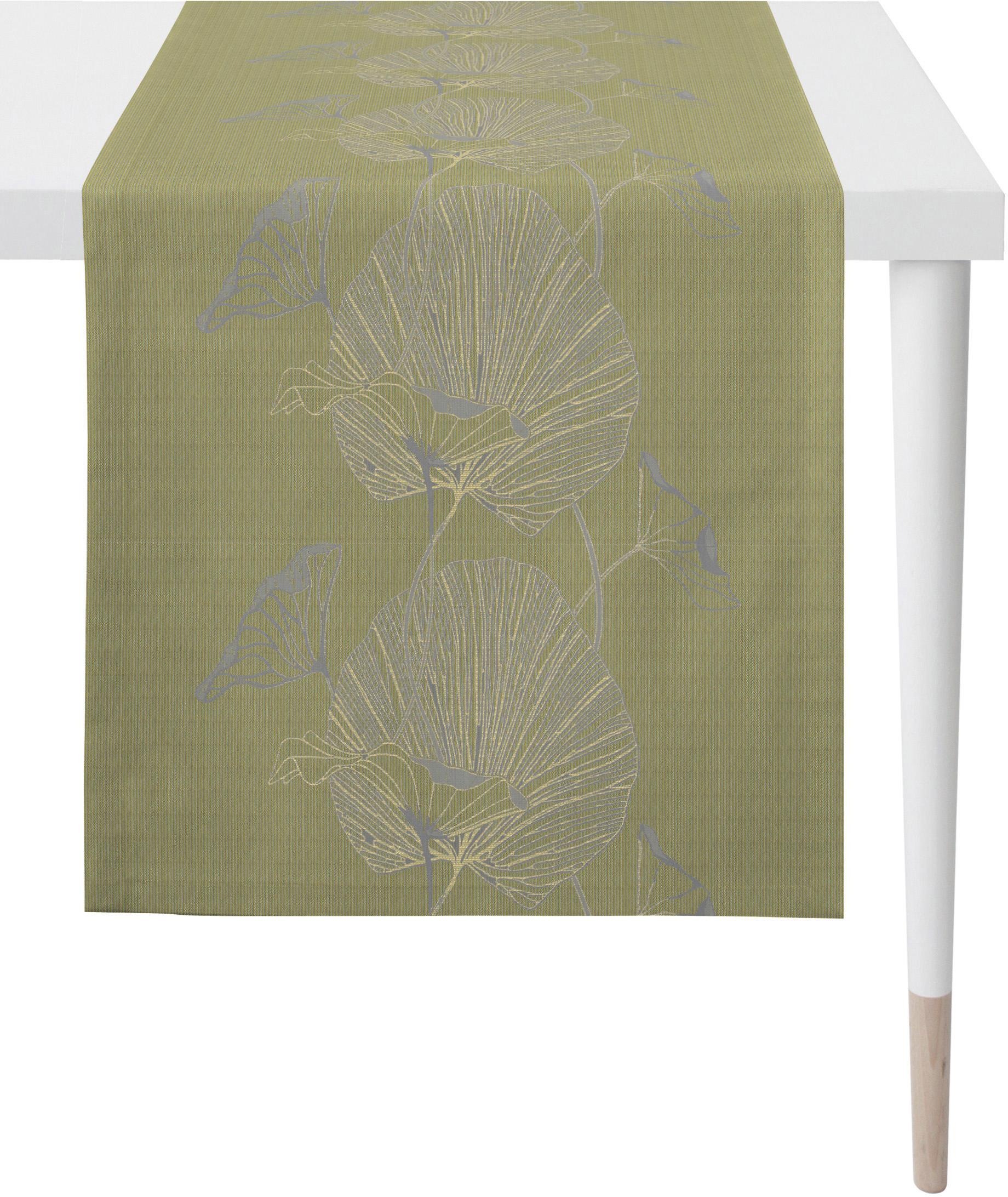 APELT Tischläufer "Nora - Herbstzeit, Jacquard, Herbstdeko, Herbst" Fleckschutz