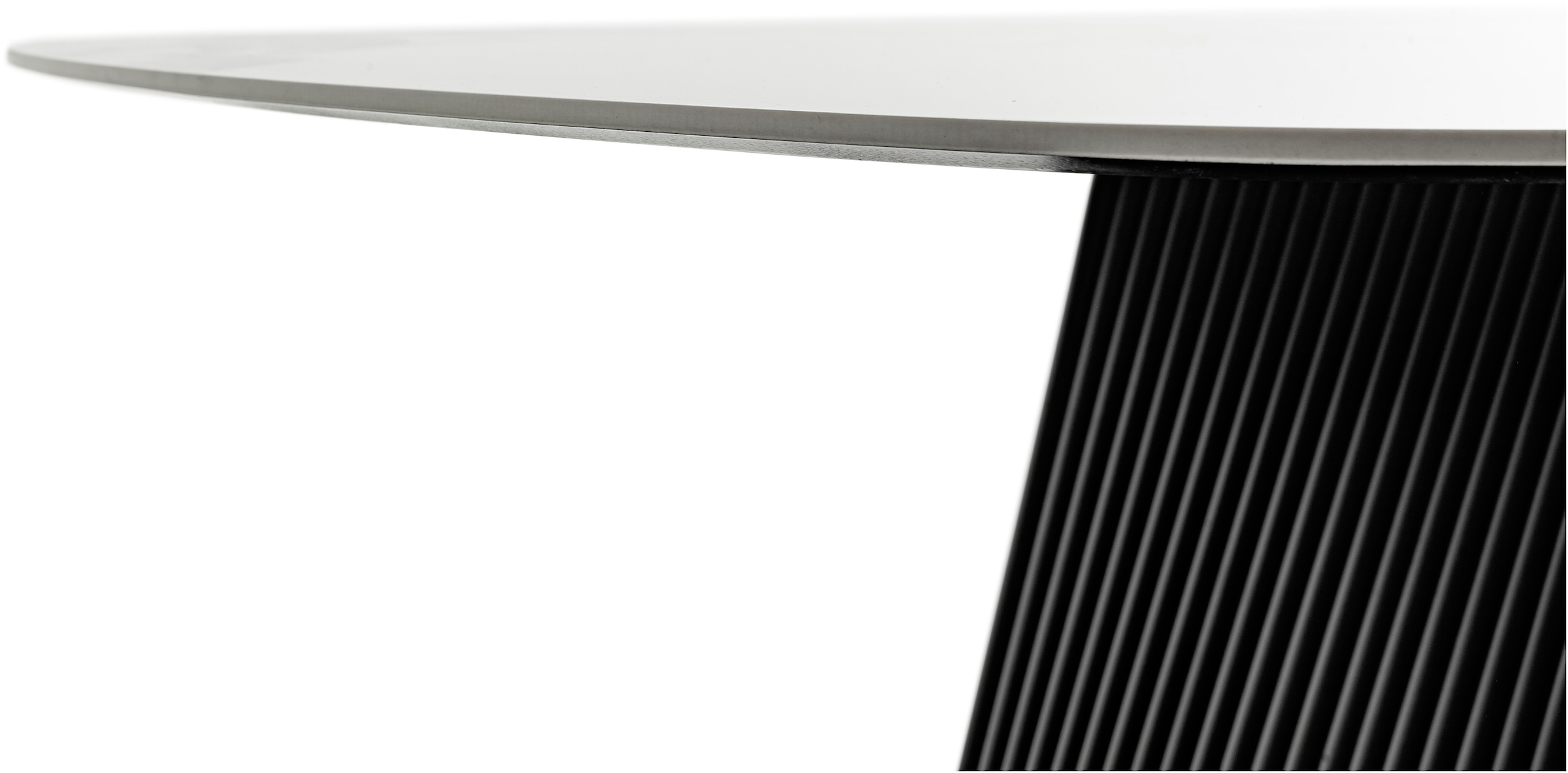 MCA furniture Esstisch »TOBELO Wangentisch 180x90cm«, (1 St.), Keramik, Metall, weiss marmoriert, dining table, 4-6 Personen