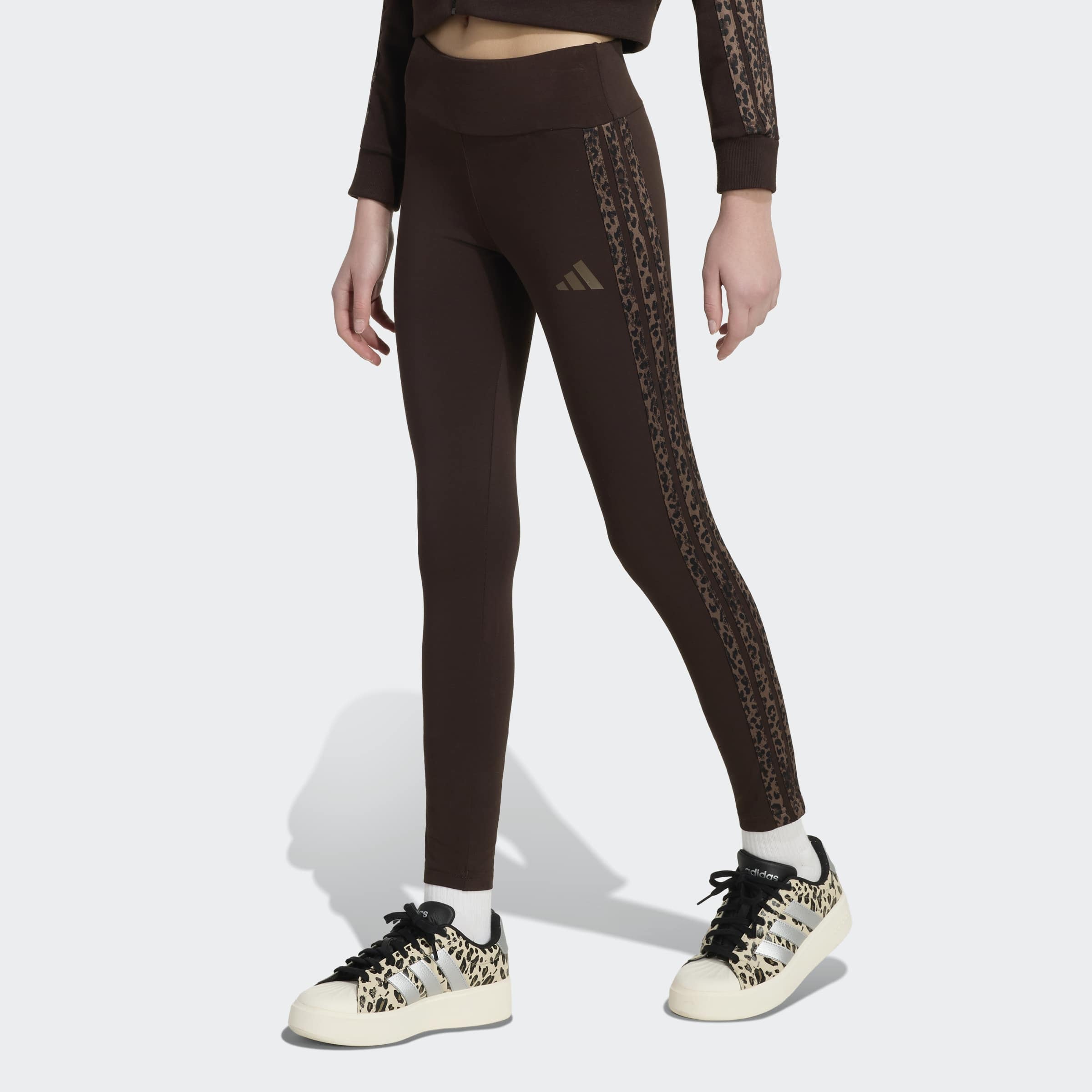 Image of adidas Sportswear Leggings "ANIMAL" für Kinder, sportlicher Stil, aus Baumwolle und Elasthan
