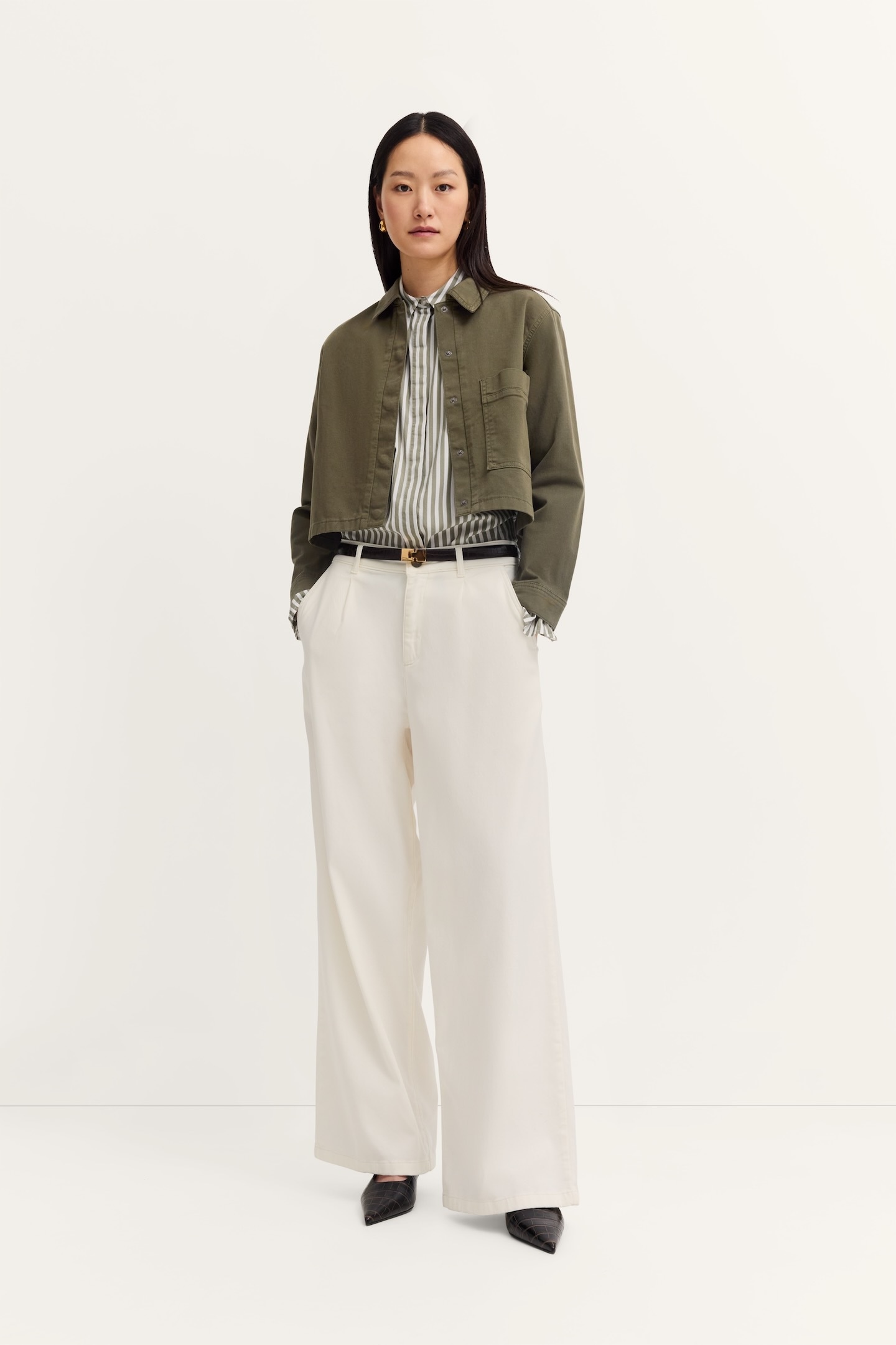 bugatti Jeansjacke »Hemdkragen« mit verdeckter Knopfleiste