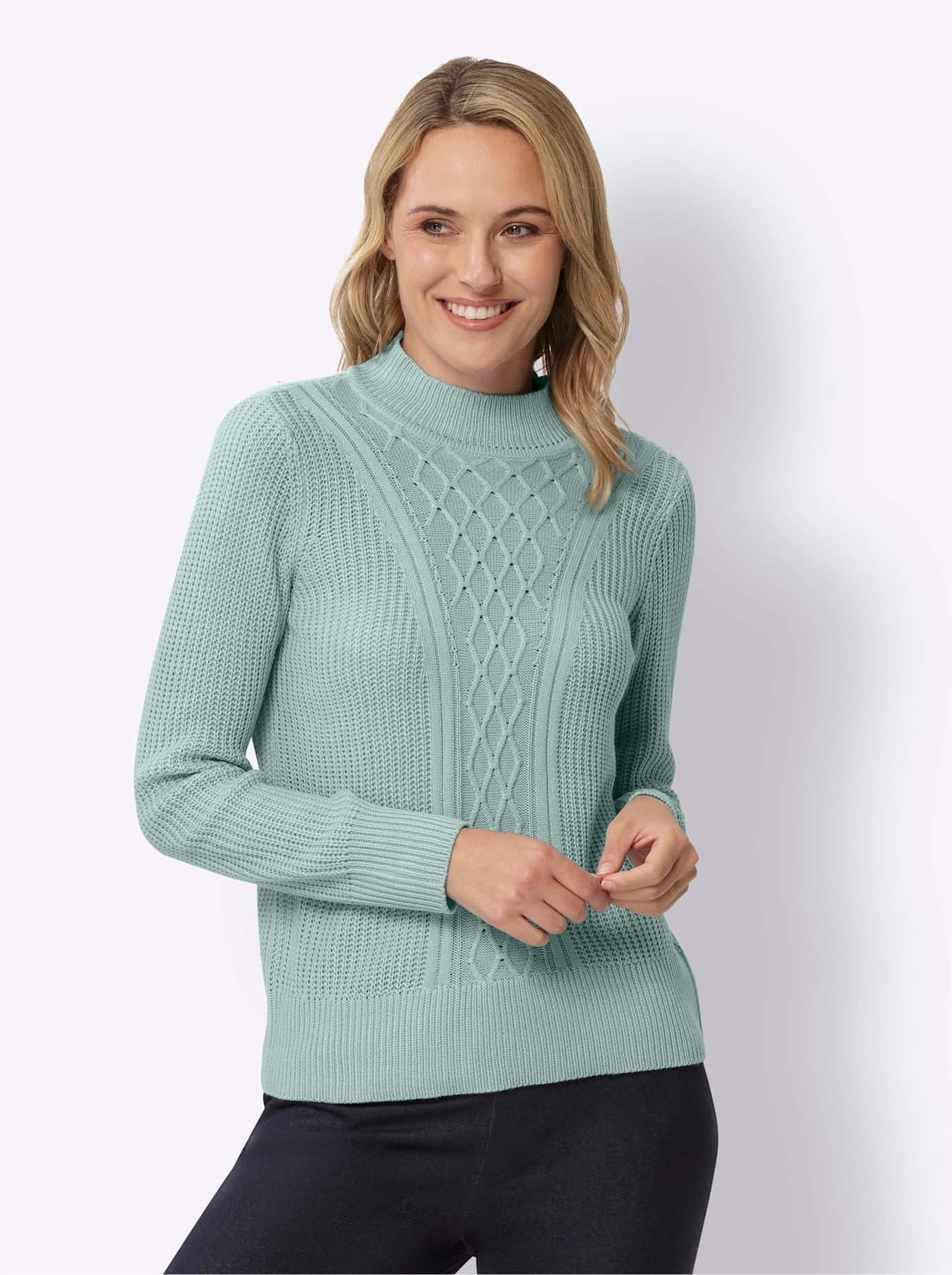 Image of Classic Basics Rollkragenpullover "Stehkragen-Pullover"