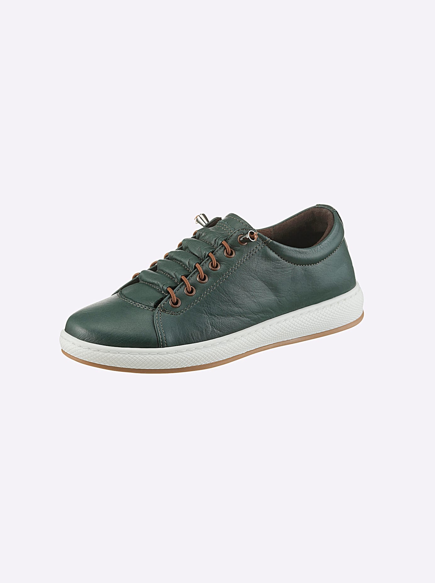 Andrea Conti, Unisex, Sneaker, grün, 41, aus Rind-Nappaleder