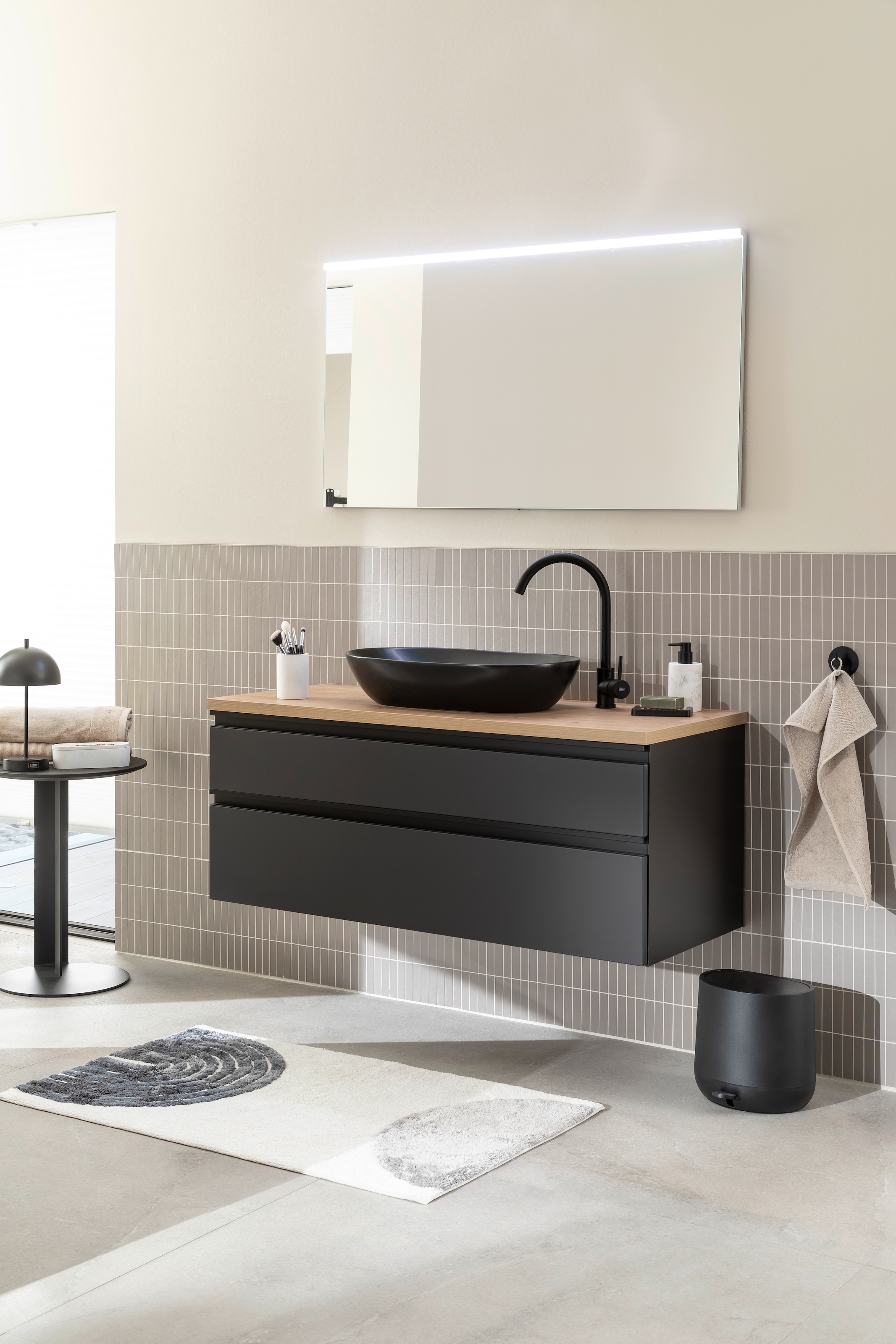 SCHÖNER WOHNEN-Kollektion Badematte »Barbados 233« Höhe 17 mm fussbodenheizungsgeeignet kuschelweicher Badezimmerteppich, waschbar