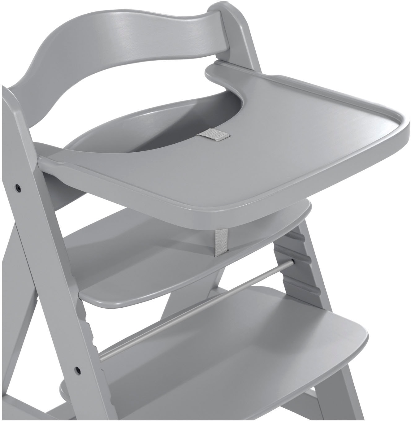 Hauck Plateau de chaise haute »Alpha Wooden Tray Essbrett, grey« für Hochstühle Alpha+ und Alpha+ Select