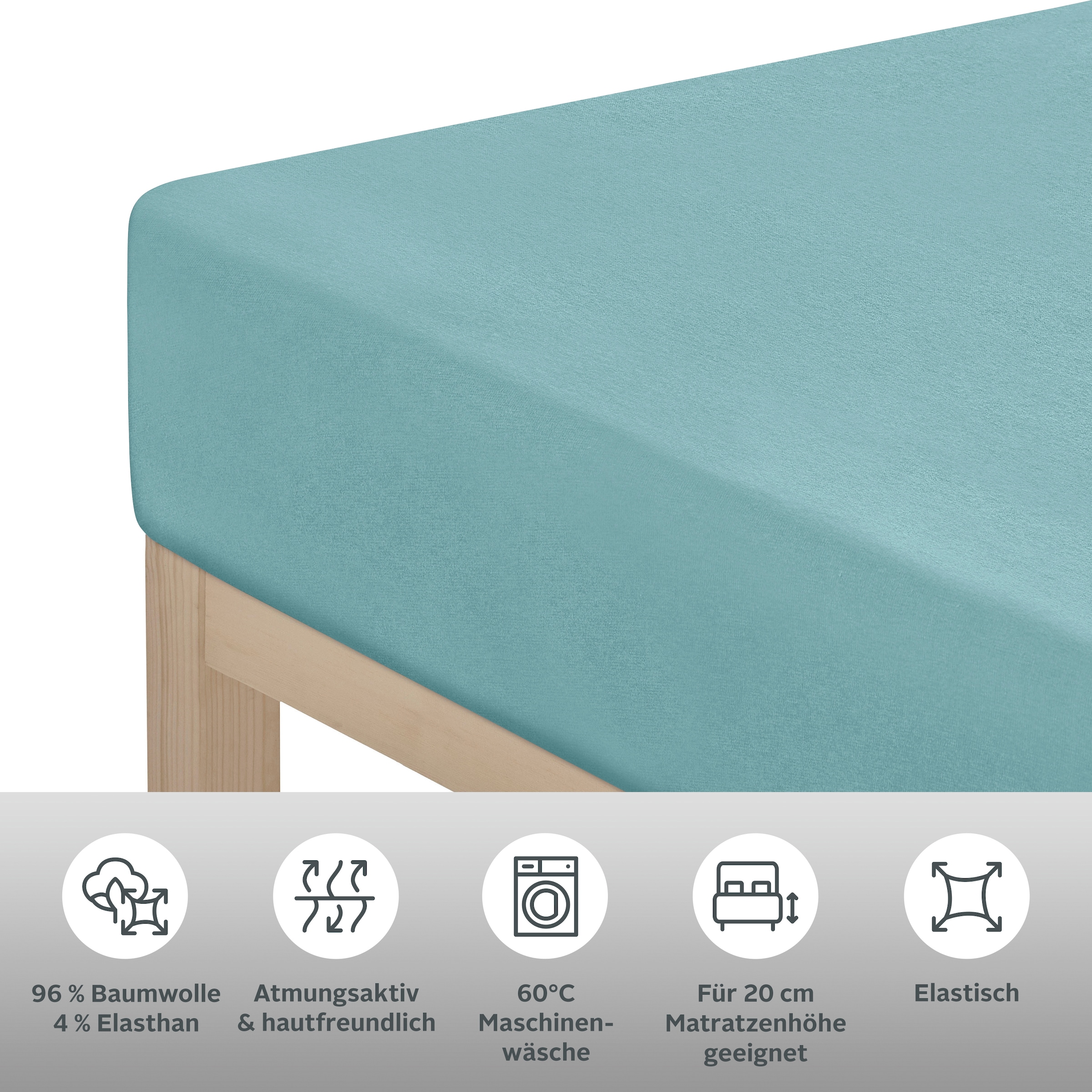 Home affaire Spannbettlaken »Cremona, in den Qualitäten: Baumwolle mit Elastan oder Biber«, Premium Qualität, Grösse ab 90x200 cm