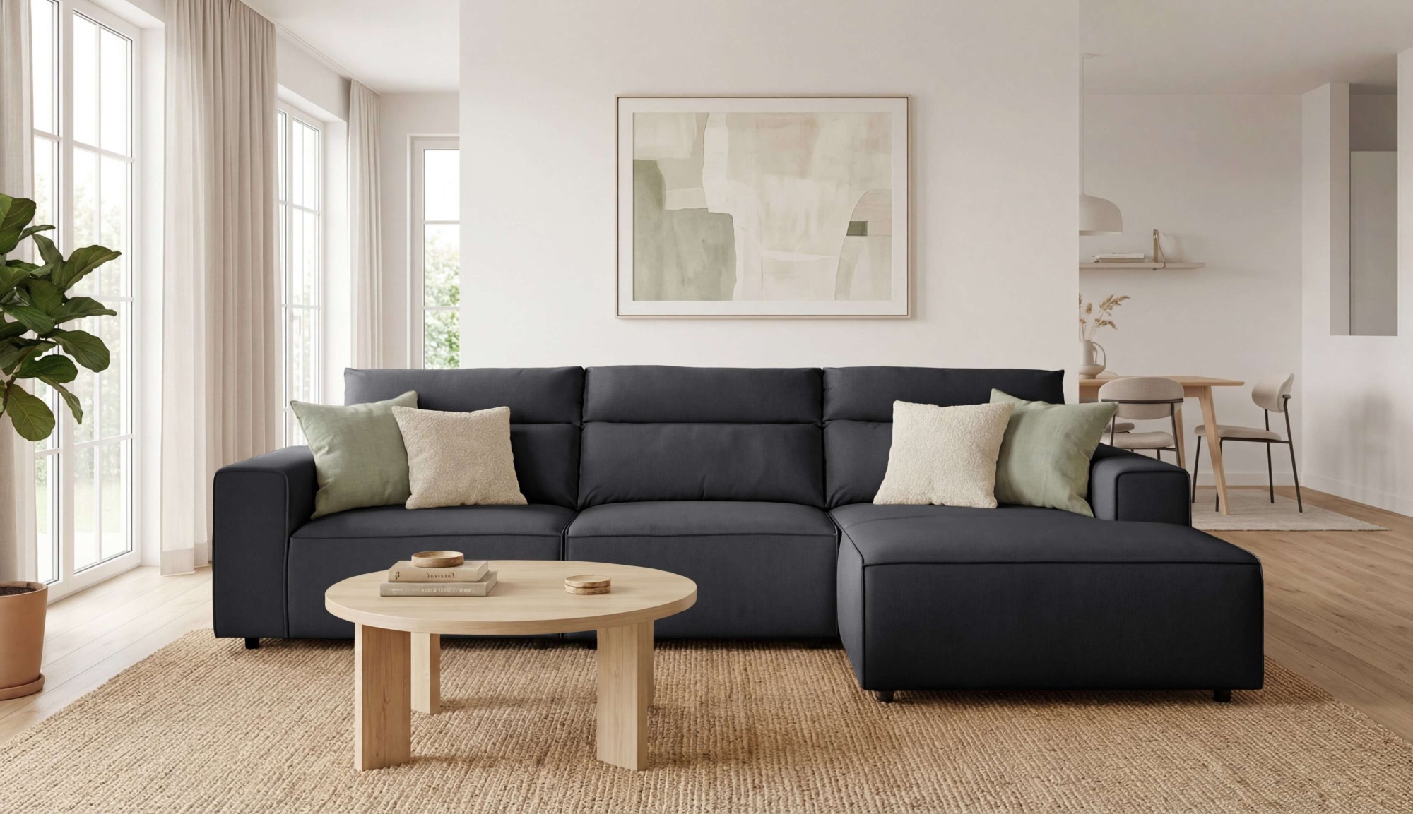 Image of GOODproduct Ecksofa "Jorrena, extra weicher Chenille-Stoff" L-Form, 3 Komfortstufen, Breite 316 cm, mit Wellenunterfederung