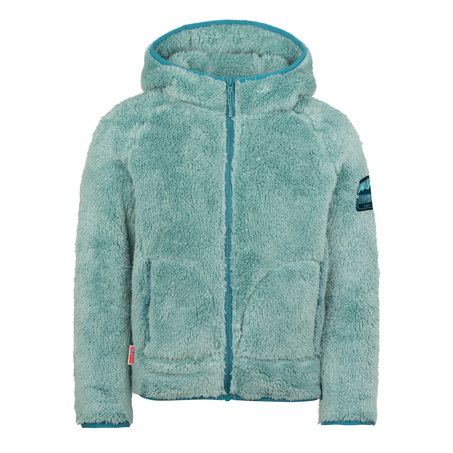 Trollkids, Unisex, TROLLKIDS Fleecejacke »GIRLS BORGUND JACKET XT«, glacier grün, teal, 164, Fleecejacke von Trollkids