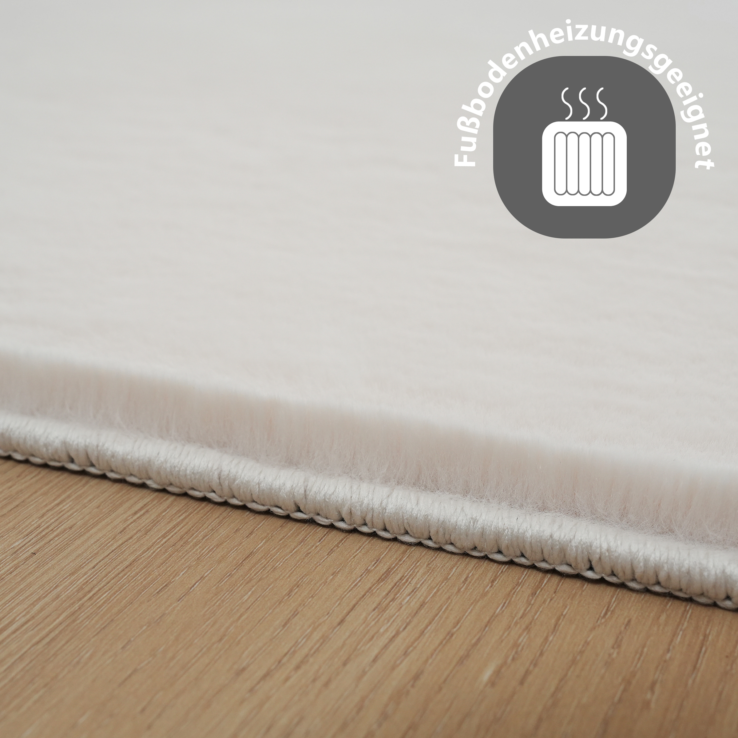 Leonique Fellteppich »Balu«, rechteckig, 20 mm Höhe, Kunstfell in Kaninchenfell Haptik, fussbodenheizungsgeeignet, pflegeleicht, ideale Teppiche für Wohnzimmer, Schlafzimmer, Esszimmer, Arbeitszimmer